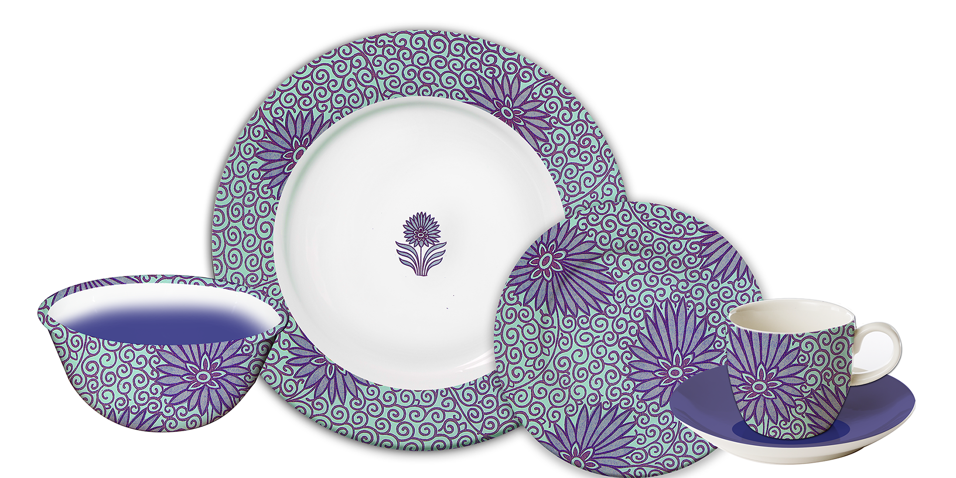 Lotus Flower Dishware Collection
