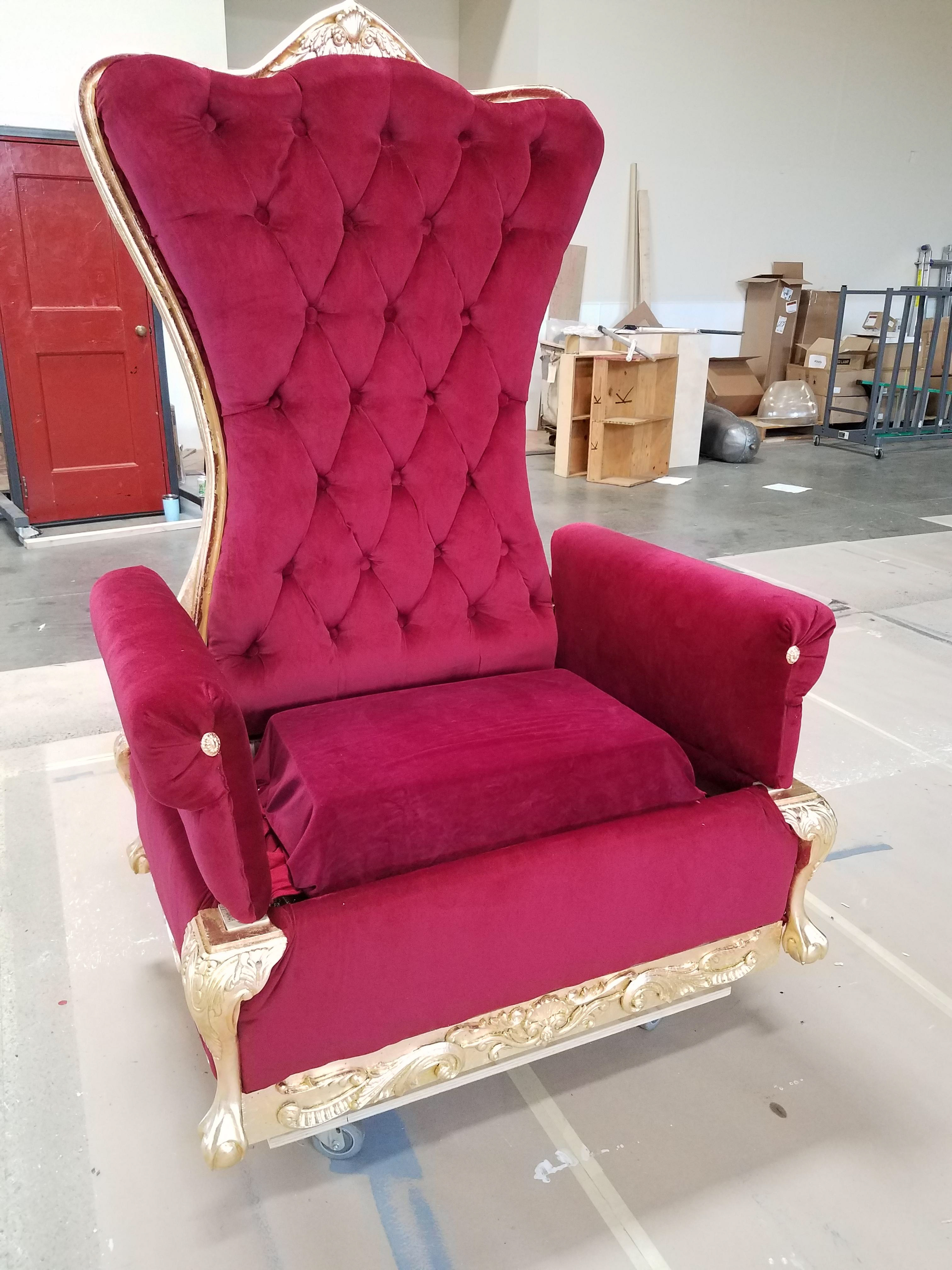 Transforming throne for "Kiss My Aztec," Berkeley Repertory Theatre