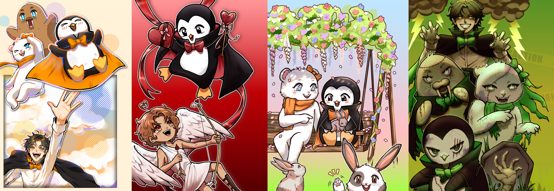 TV Menu Illustrations