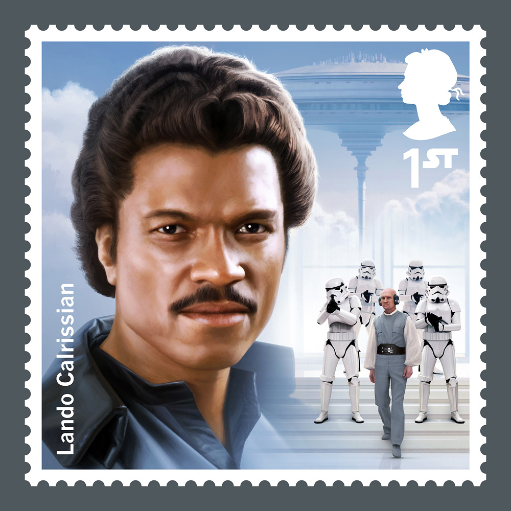 Royal Mail Star Wars Stamp 2019 by Malcolm Tween Lando Calrissian