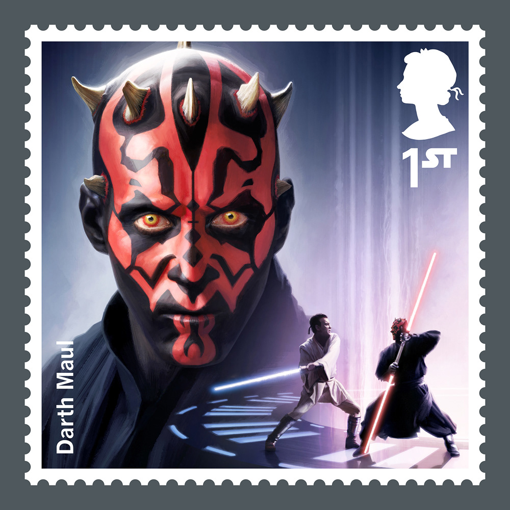 Royal Mail Star Wars Stamp 2019 by Malcolm Tween Darth Maul