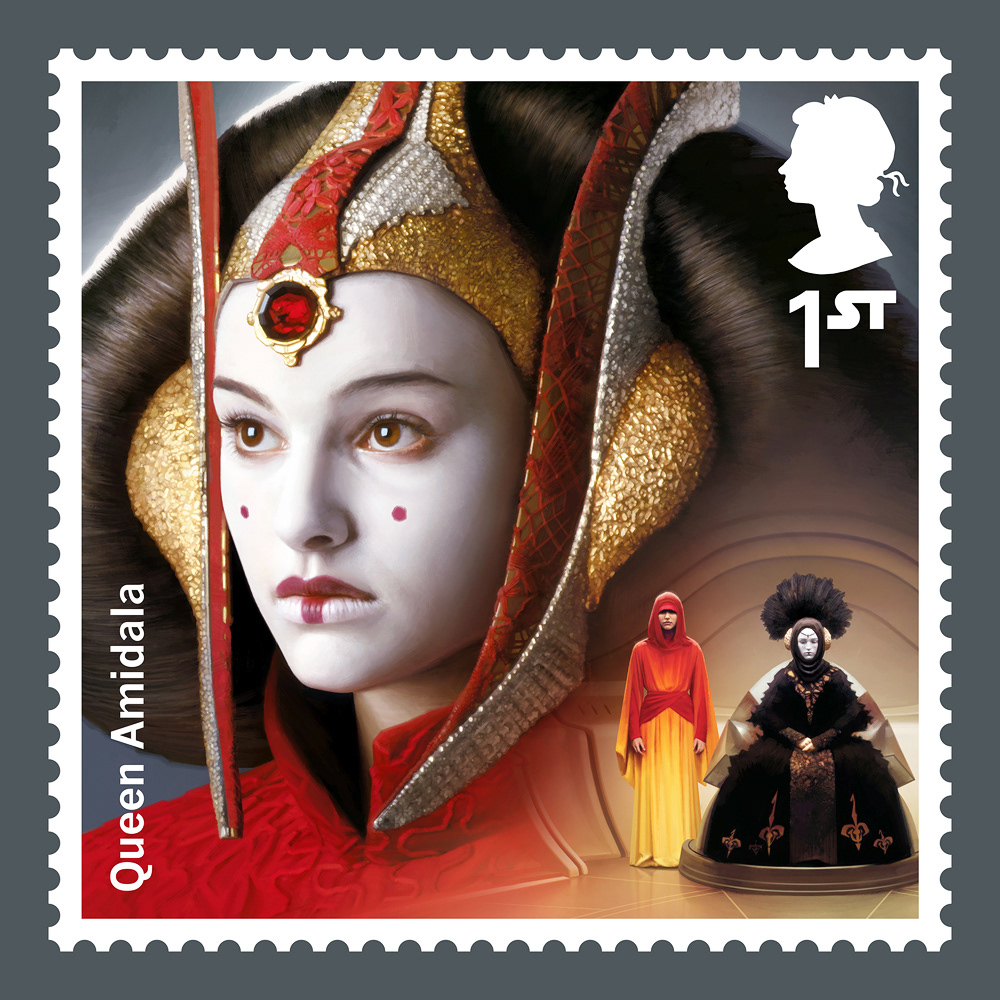 Royal Mail Star Wars Stamp 2019 by Malcolm Tween Queen Amidala