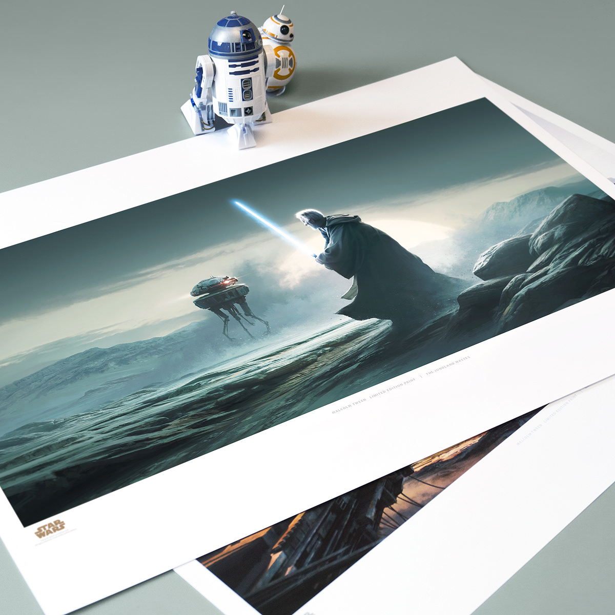 The Jundland wastes official STAR WARS limited edition art print by Malcolm Tween from StarWars Celebration Anaheim
