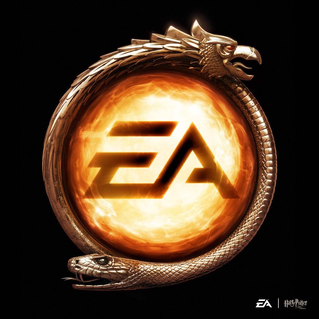 Alternative version of Harry Potter and the Order of the Pheonix Logo for EA Games by Malcolm Tween and Digital Progression