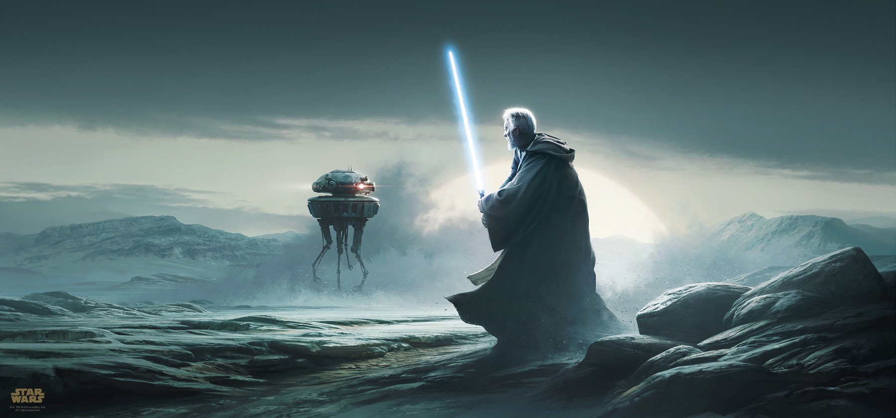Malcolm Tween Limited Edition officially licensed STAR WARS prints exclusive to STAR WARS Celebration for Disney / Lucasfilm. The Jundland Wastes 2022