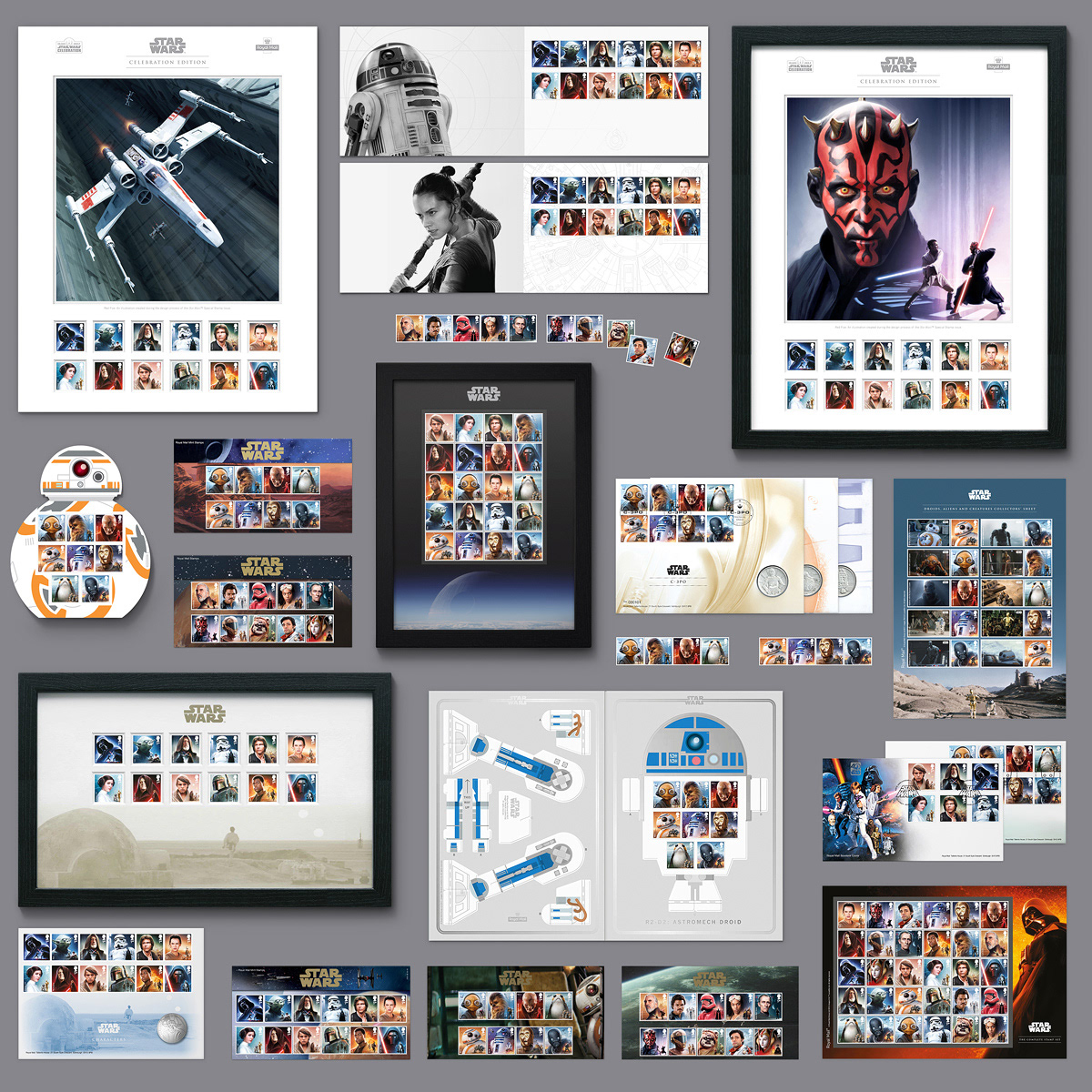 Malcolm Tween | Royal Mail Official STAR WARS™ Stamps 2019 / Disney / Lucasfilm. The third set of Royal Mail's award winning UK Star Wars Postage stamps. Featuring Lando Calrissian, Poe Dameron, Darth Maul, Queen Amidala, Wicket the Ewok, Grand Moff Tarkin, Count Dooku and Jannah, Zorii Bliss and a Sith Trooper from The Rise of Skywalker.
