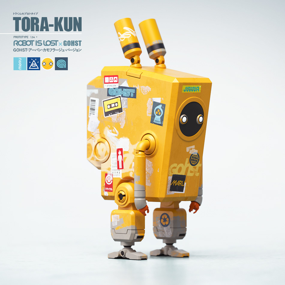 robot is lost by Malcolm Tween TORA-KUN X GOHST version