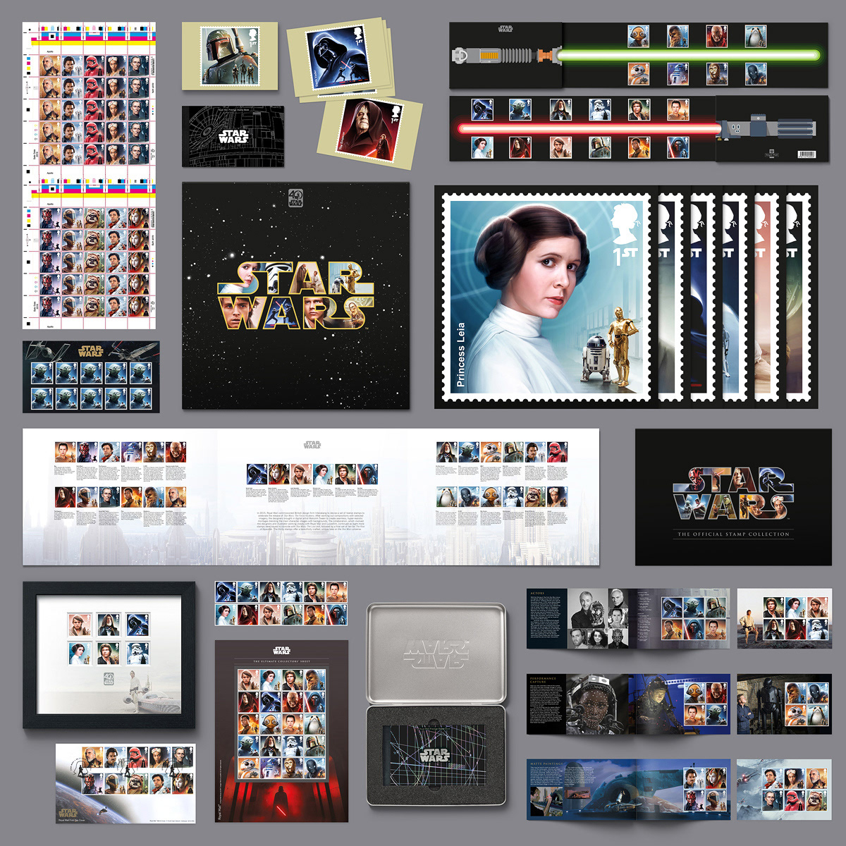 Malcolm Tween | Royal Mail Official STAR WARS™ Stamps 2019 / Disney / Lucasfilm. The third set of Royal Mail's award winning UK Star Wars Postage stamps. Featuring Lando Calrissian, Poe Dameron, Darth Maul, Queen Amidala, Wicket the Ewok, Grand Moff Tarkin, Count Dooku and Jannah, Zorii Bliss and a Sith Trooper from The Rise of Skywalker.