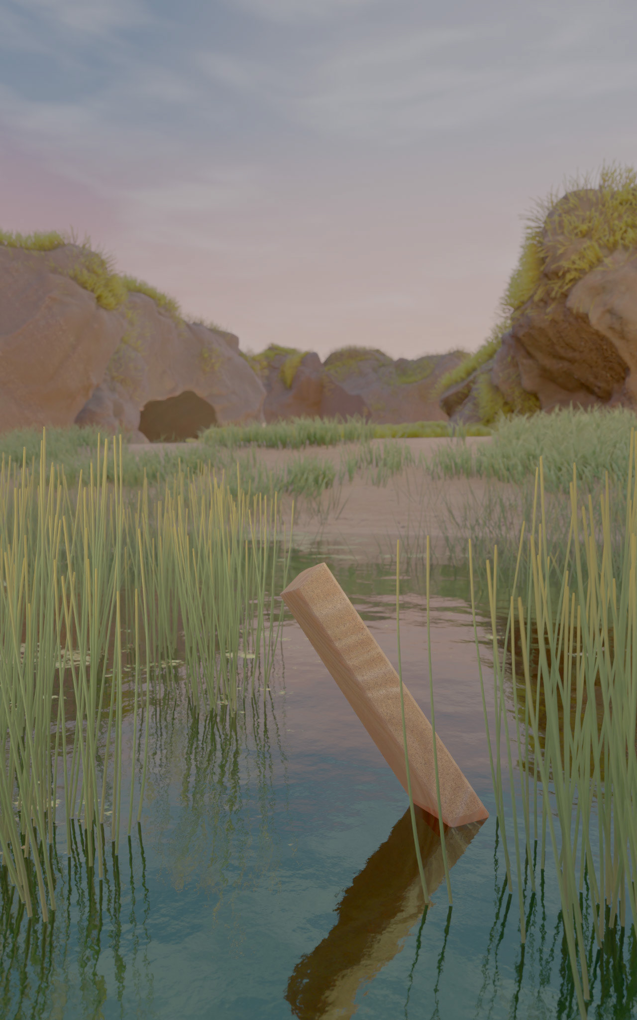 Adjusted rocky formations | Final camera position
