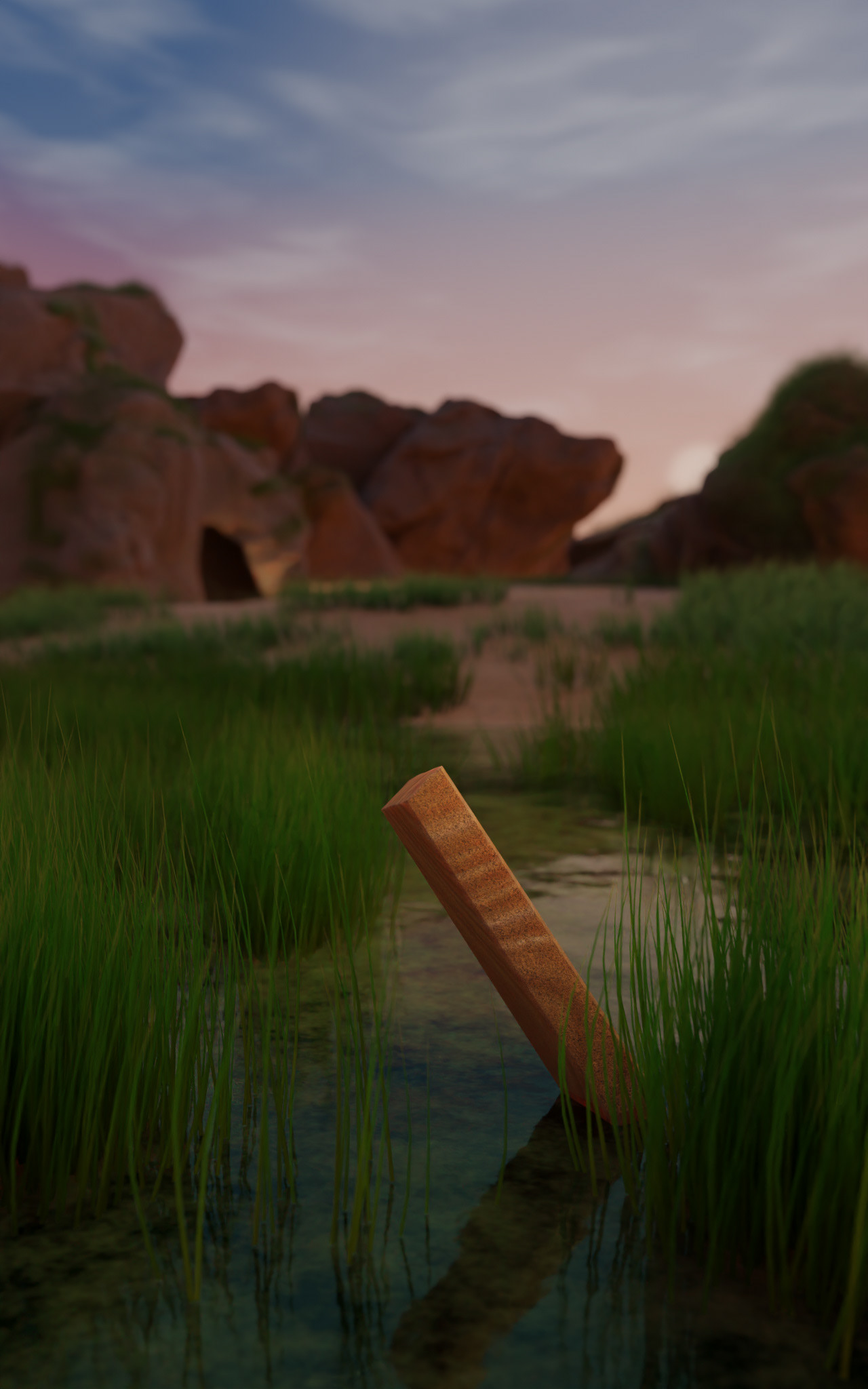 Adjusted lighting | Adjusted rocky formations