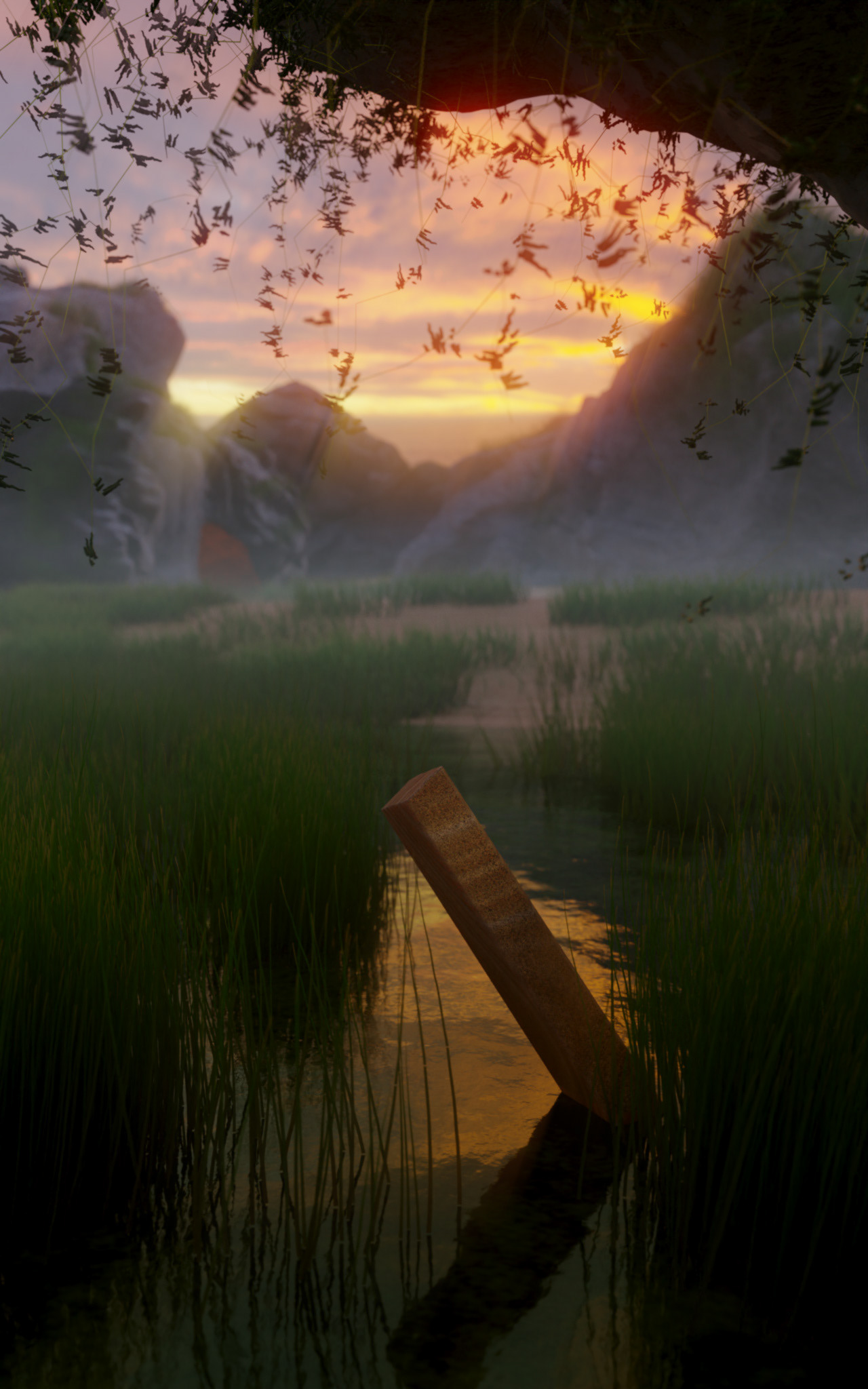 Adjusted rocky formations | Reduced fog