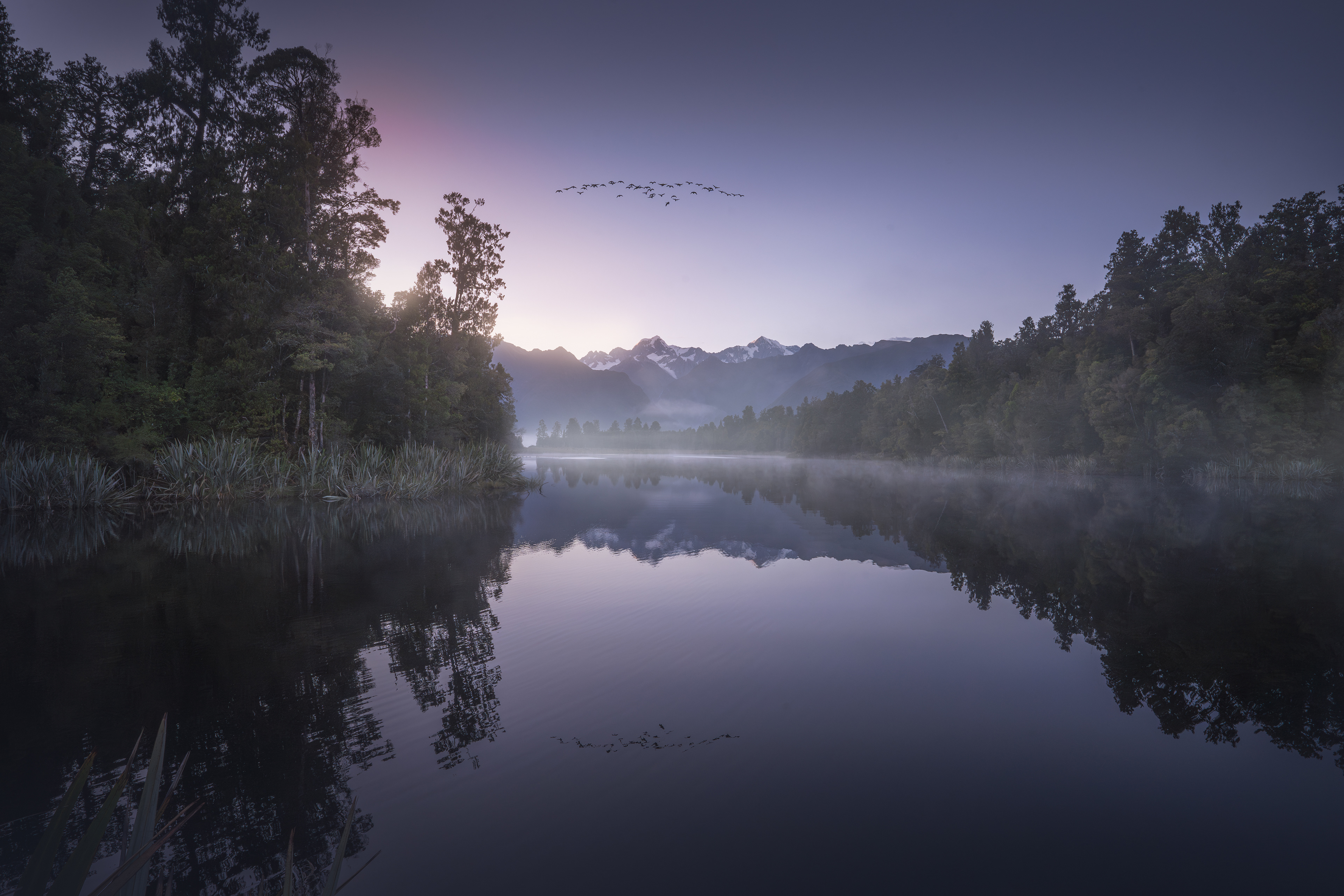 Lake Matheson sunrise