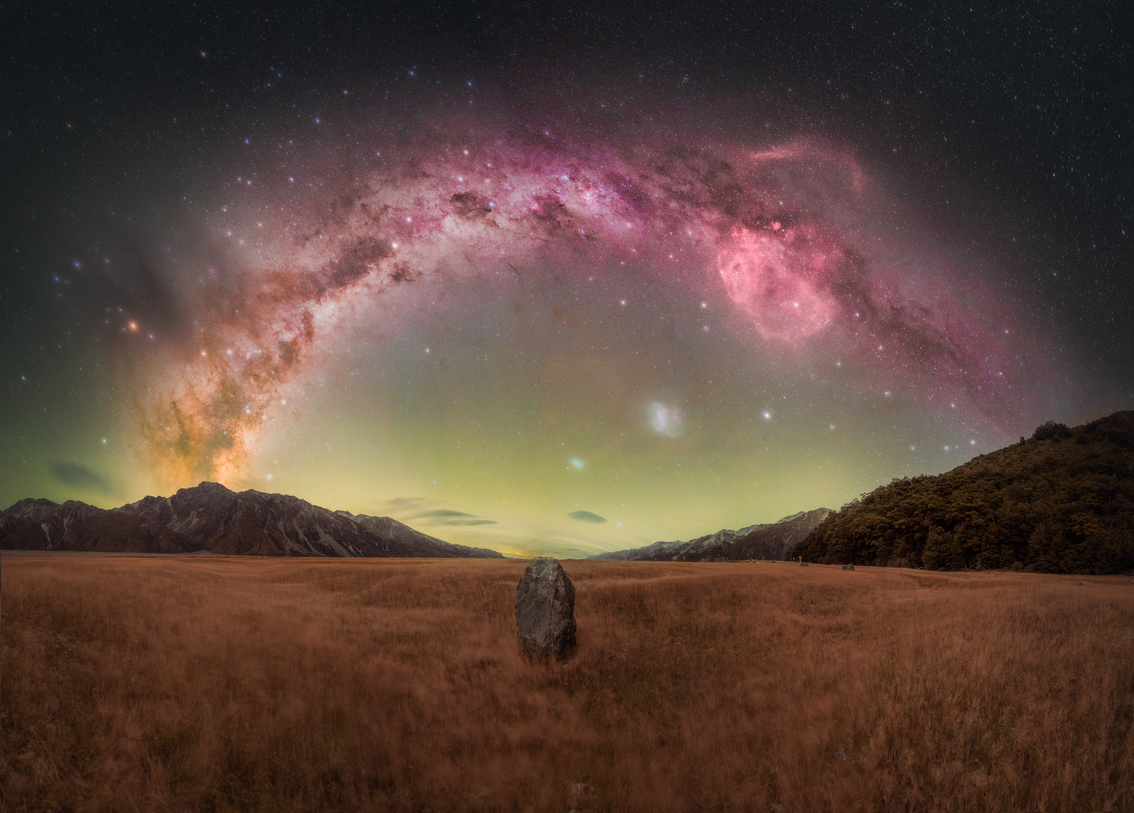 Milky Way Arch at Mount Cook