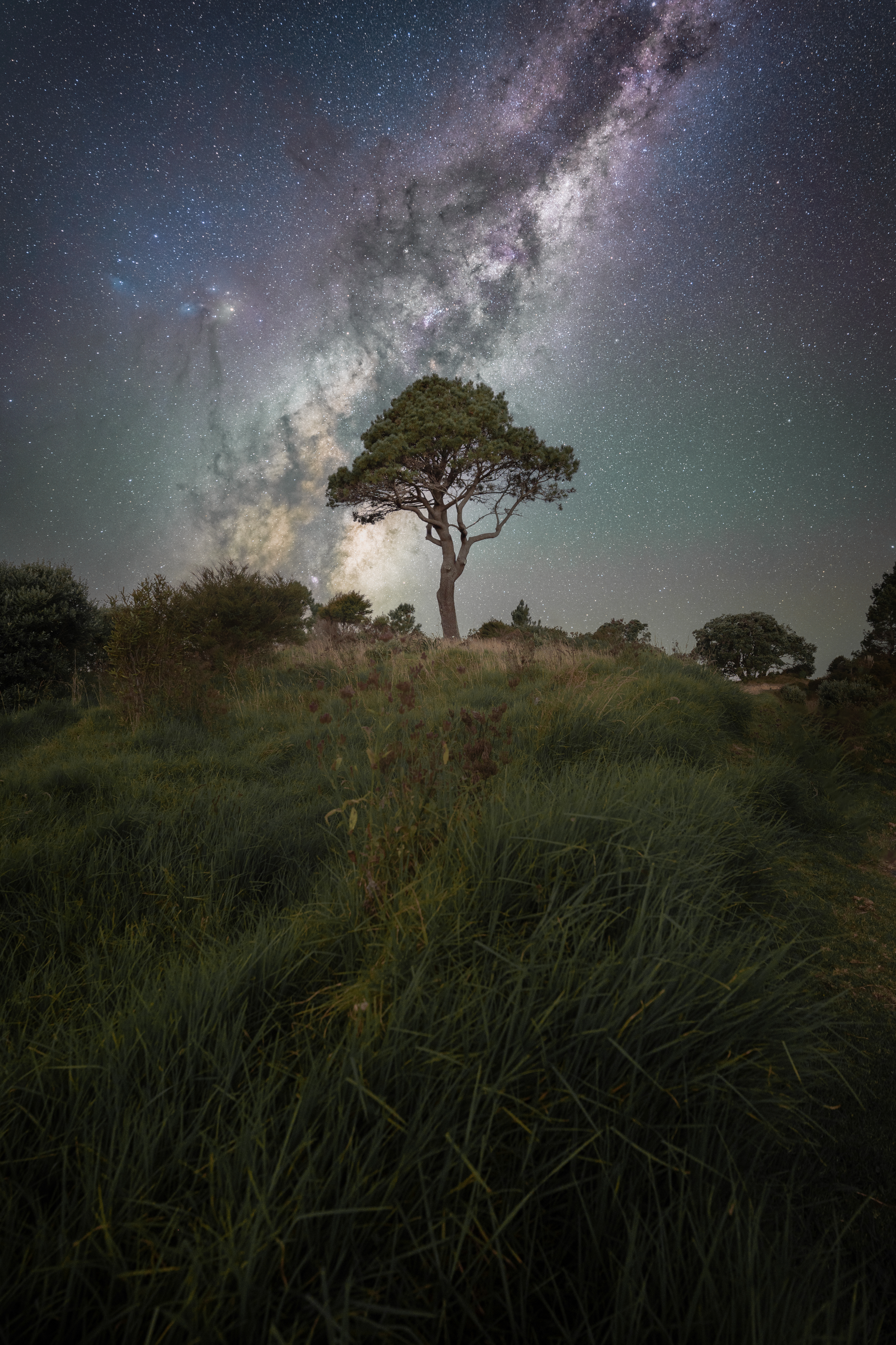 Milky Way on the way to Cathedral Cove