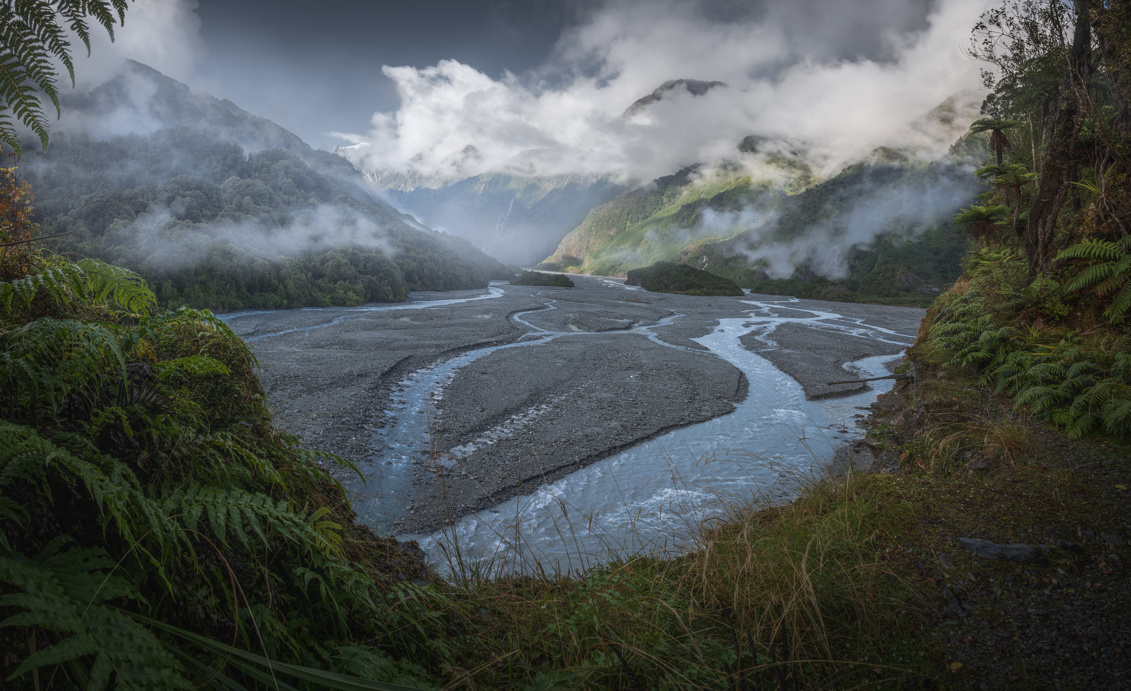 Valley of the Franz Josef Glacier panorama