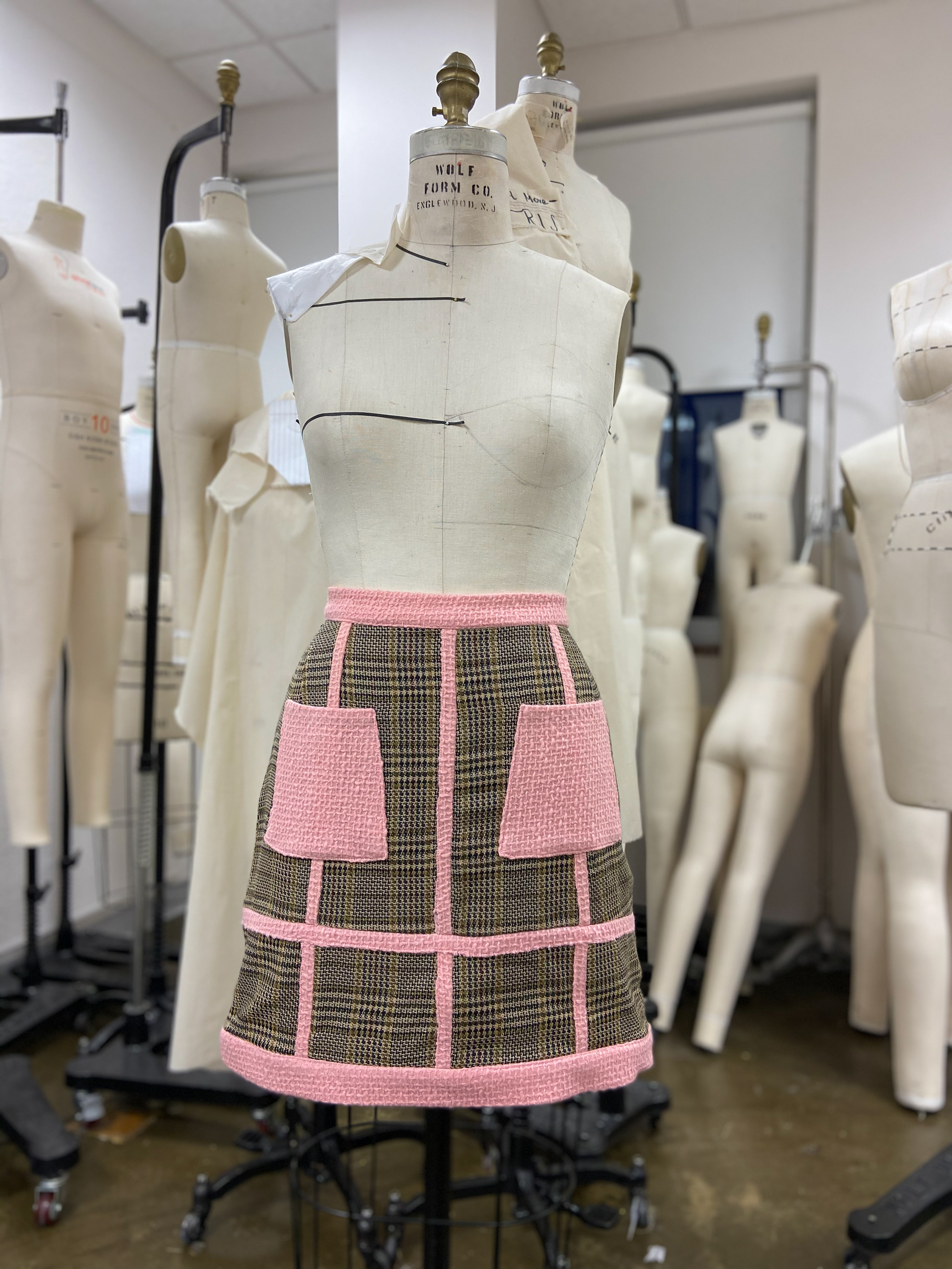 Grid Skirt | Front