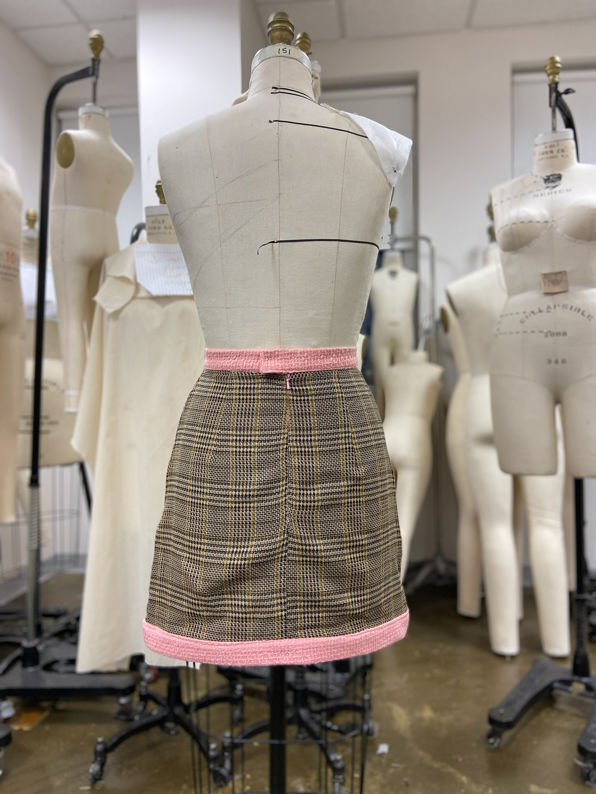Grid Skirt | Back