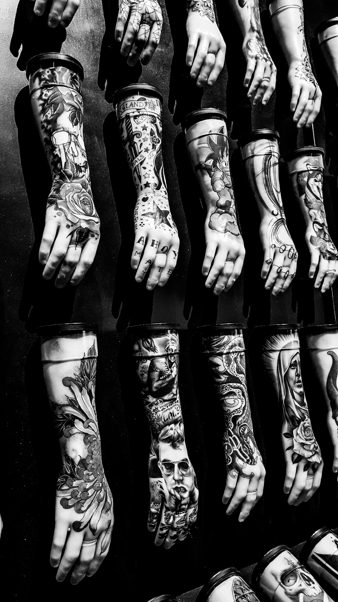 Tattoo practice skins. A reminder that mastery is rarely spontaneous; every finished piece begins with repetition.