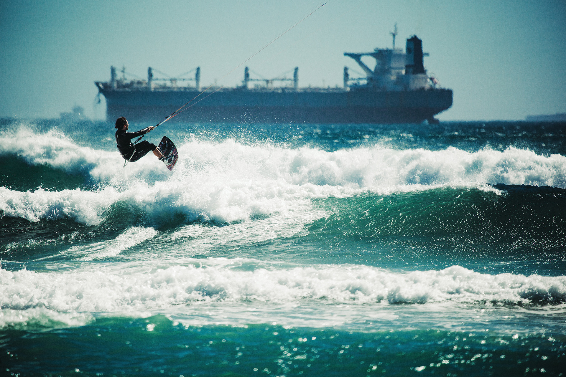 Mario Rodwald, European kiteboarding champion - Cape Town, South Africa