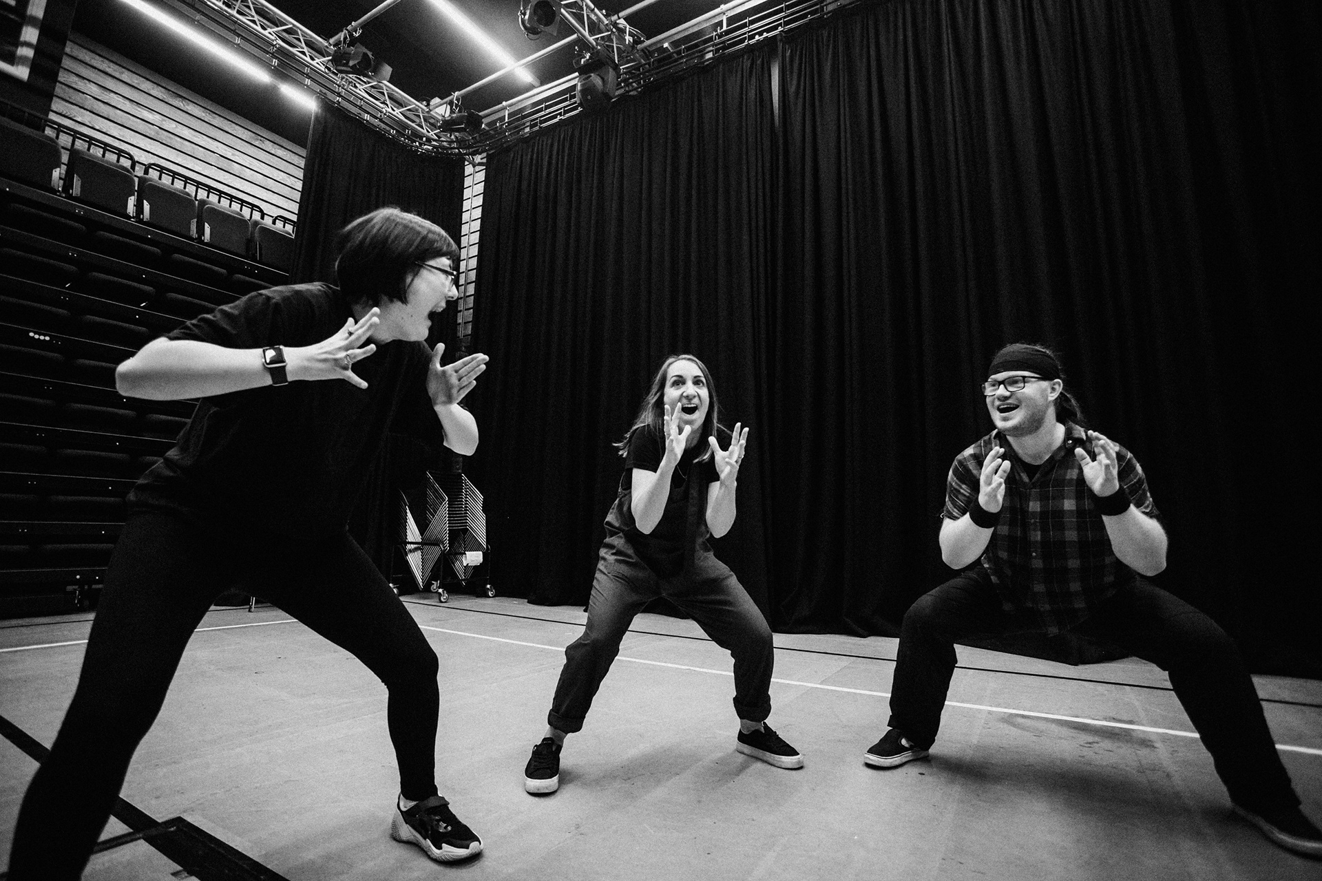 Rehearsal photos at Mind The Gap Theatre Co. - learning disability theatre