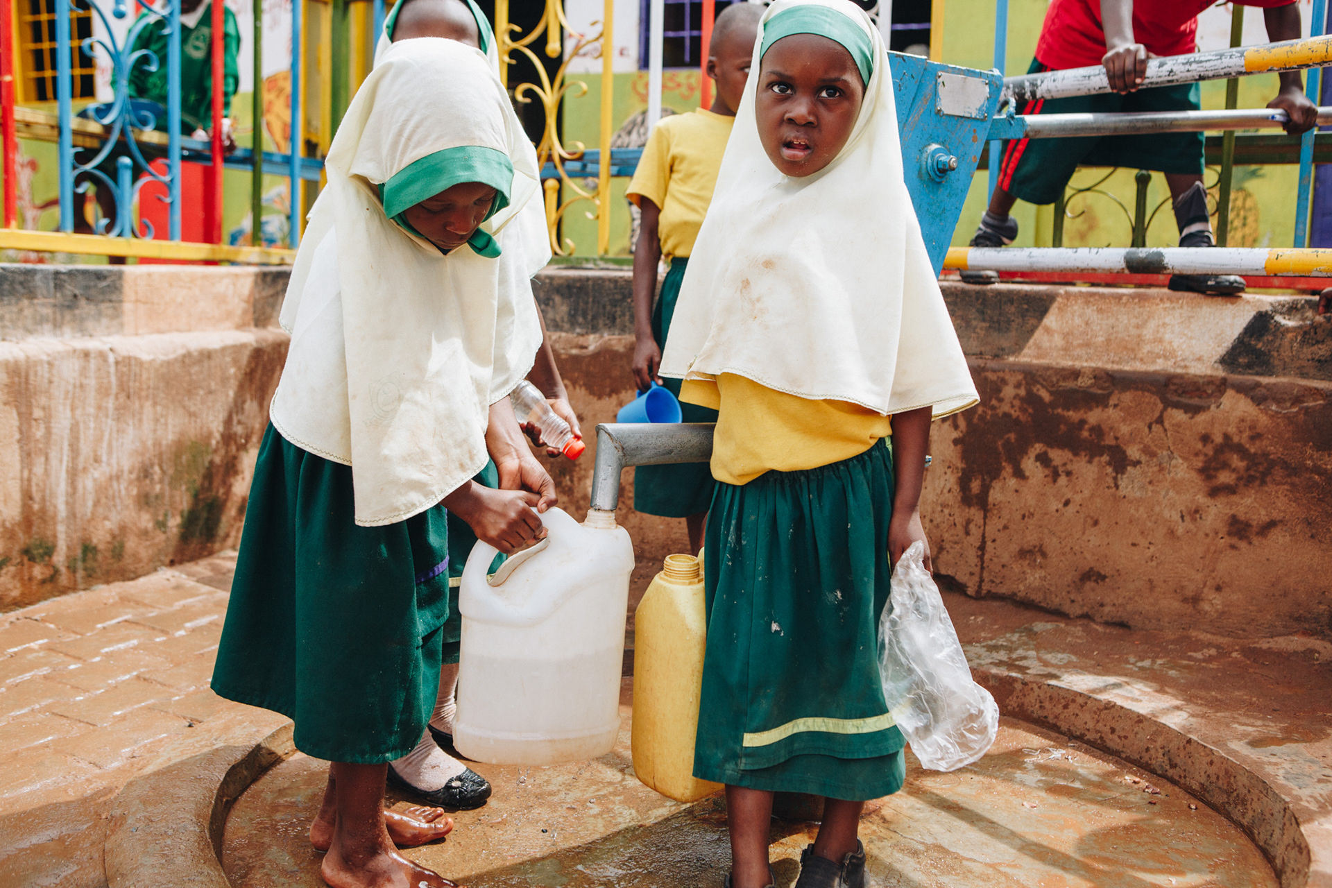 Students at school in Uganda - editorial for non-profit Yunus Social Business (YSB)