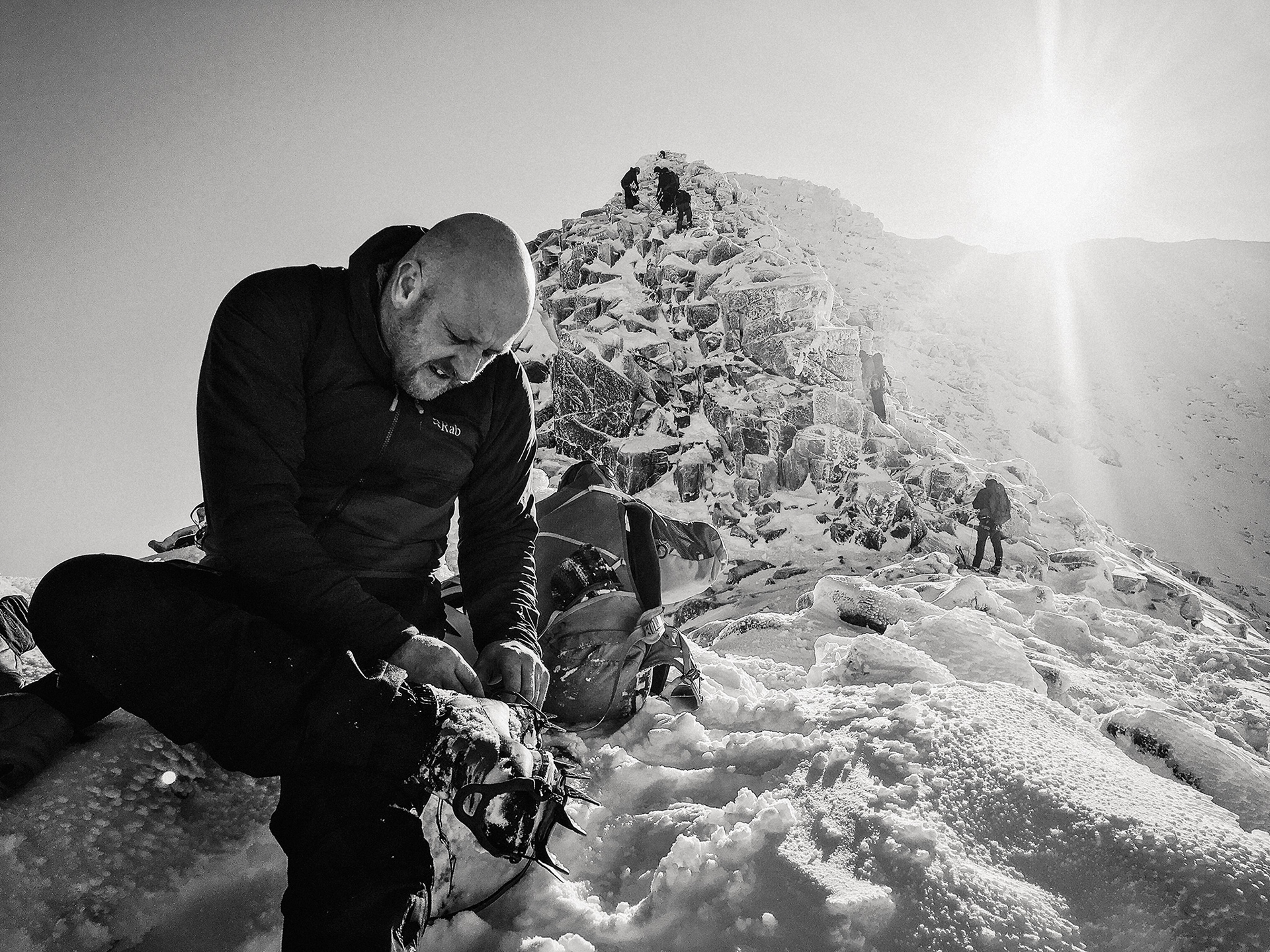 Winter climbing in the Cairngorms, Scottish Highlands