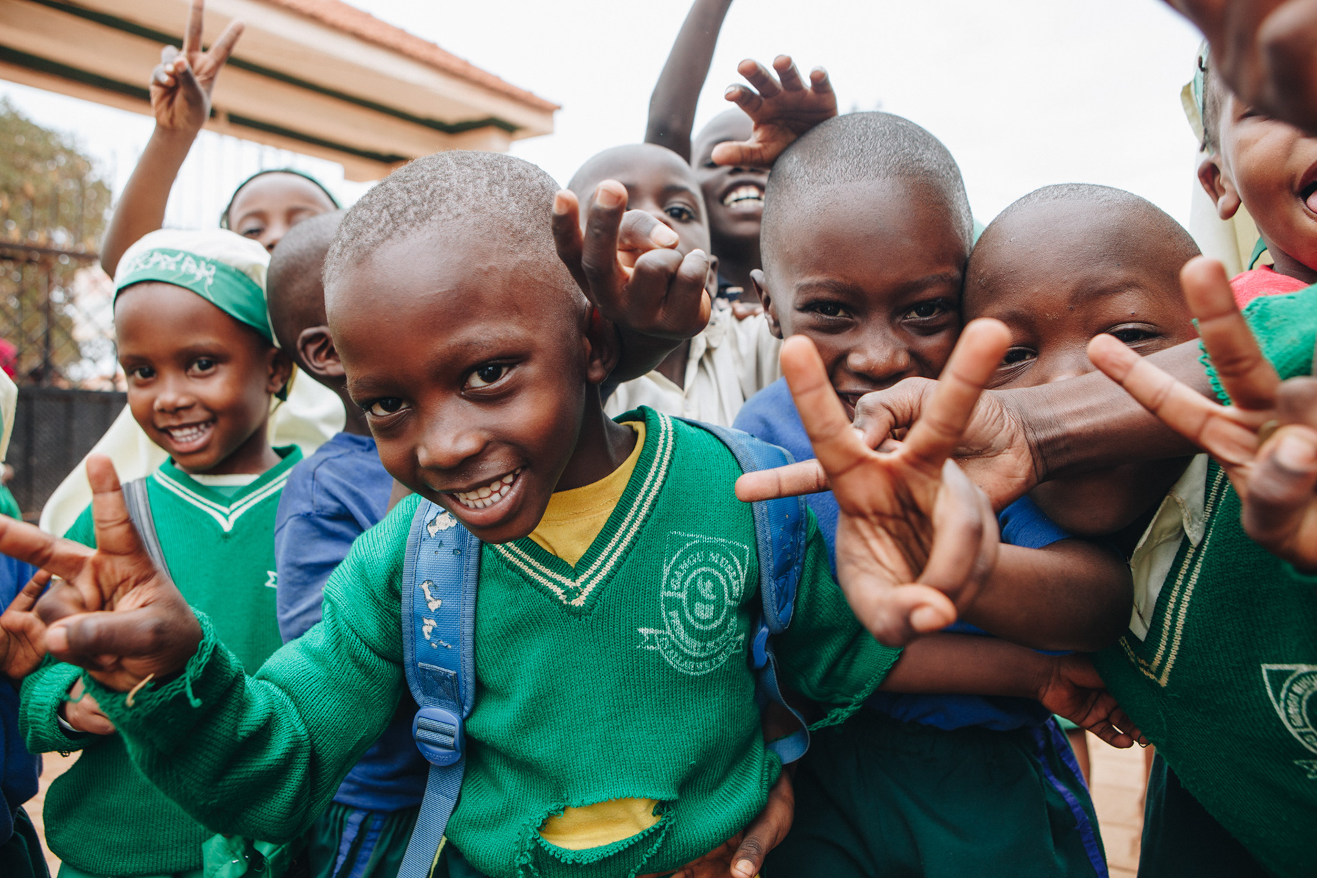Students at school in Uganda - editorial for non-profit Yunus Social Business (YSB)
