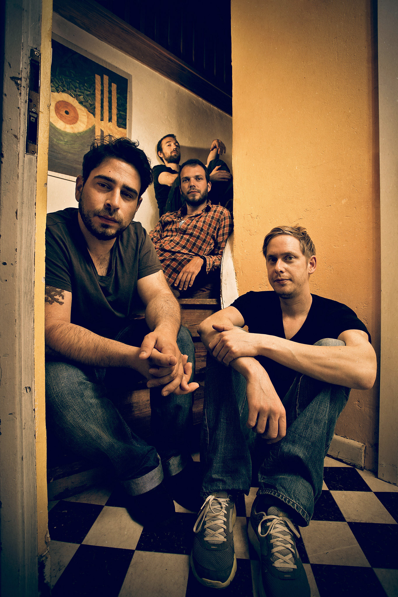 Musicians of band Bilirubin, Hamburg, Germany