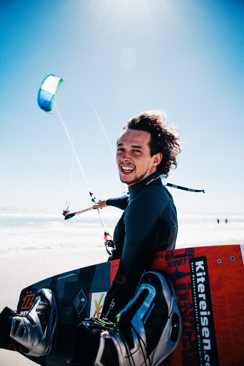 Mario Rodwald, European kiteboarding champion - Cape Town, South Africa