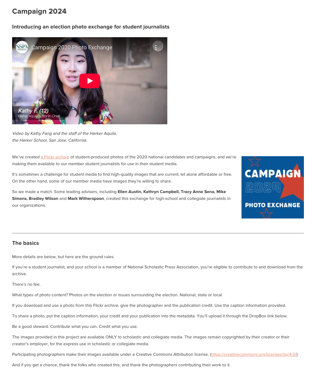 NSPA Exchange home page