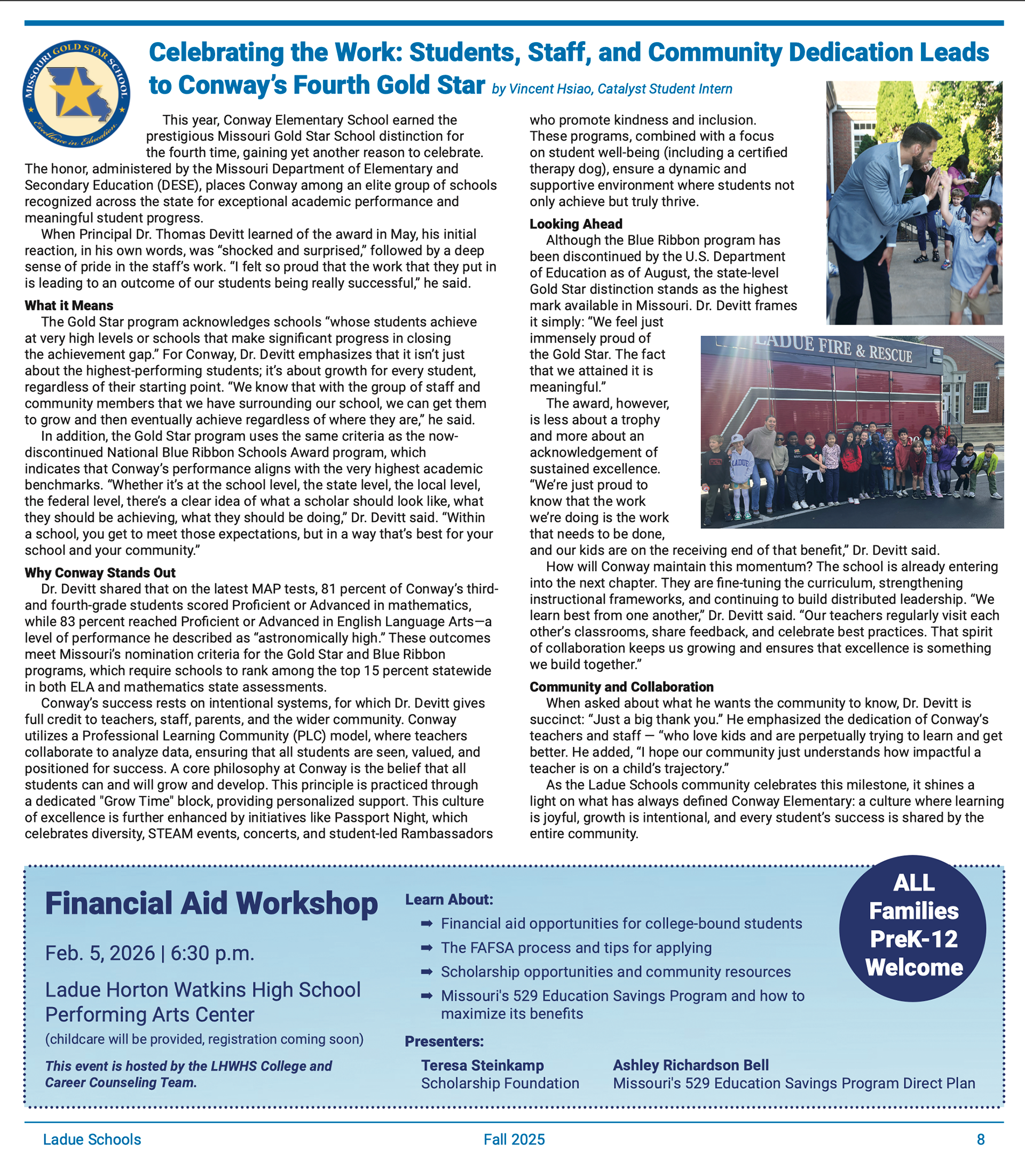 Page design by Laura Shea, Ladue Schools.