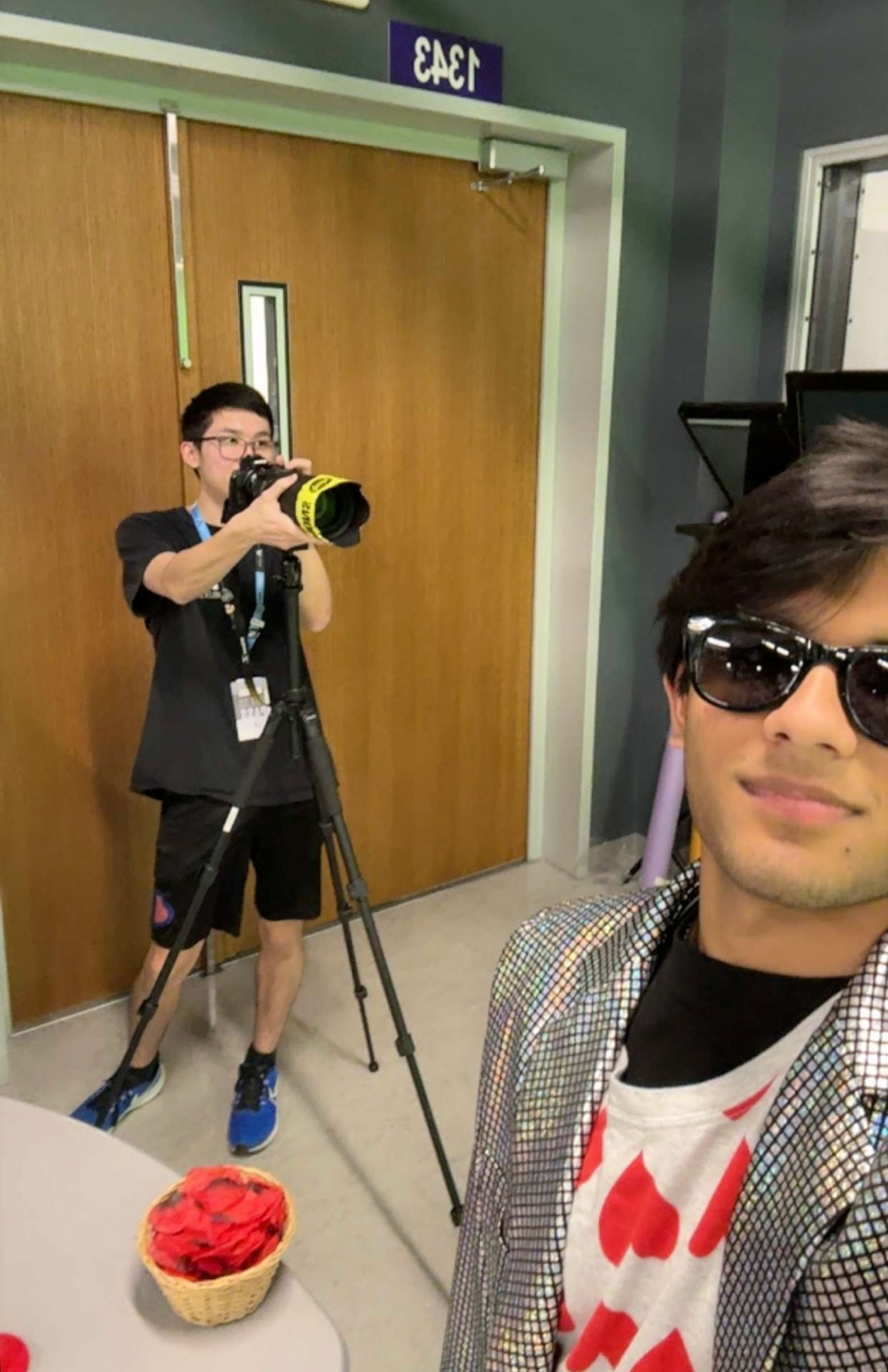 Behind the scenes, Ladue Prom 2025 ad. Photo by Ishaan Pandey