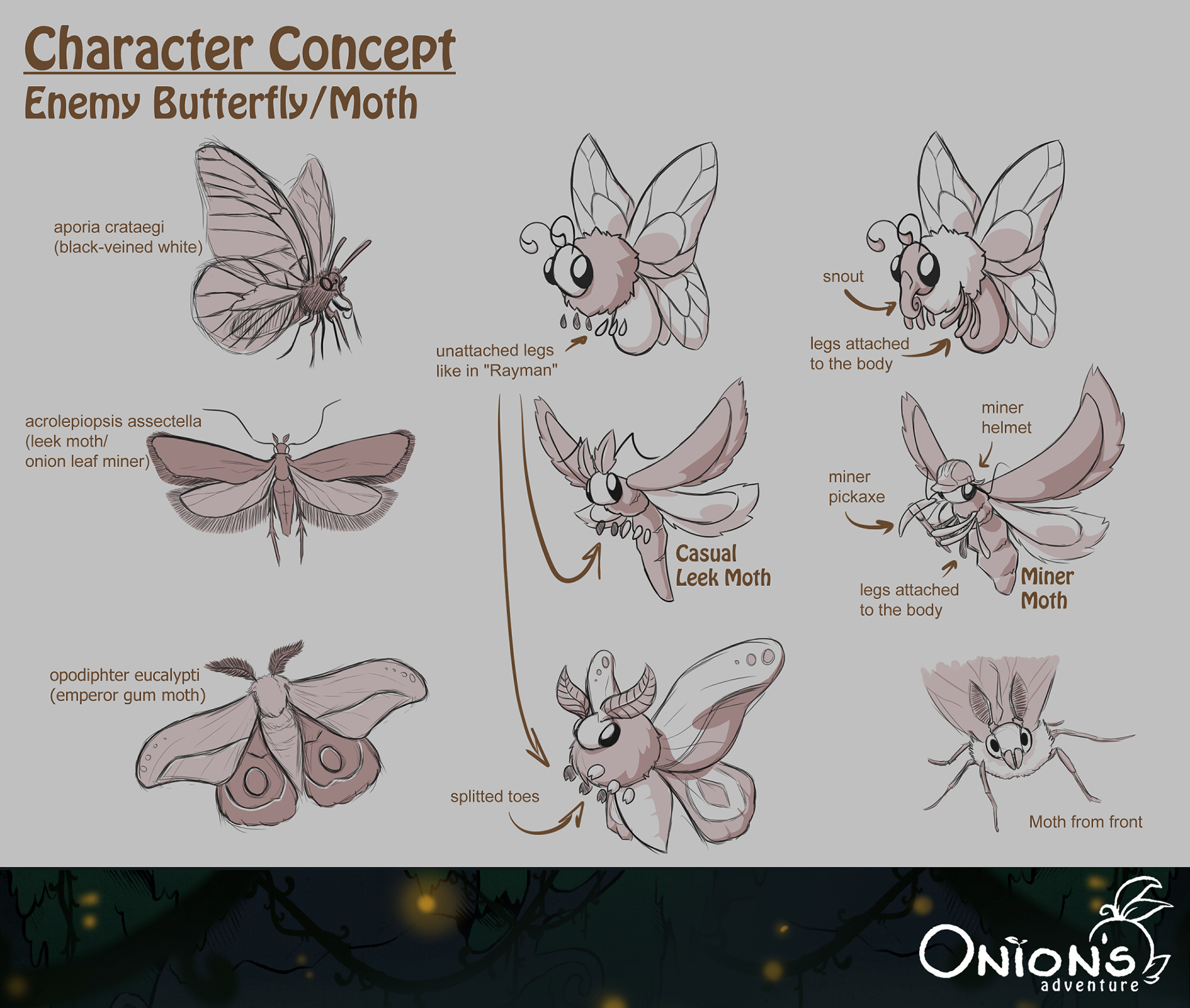 Character Concept: Enemy Butterfly/Moth