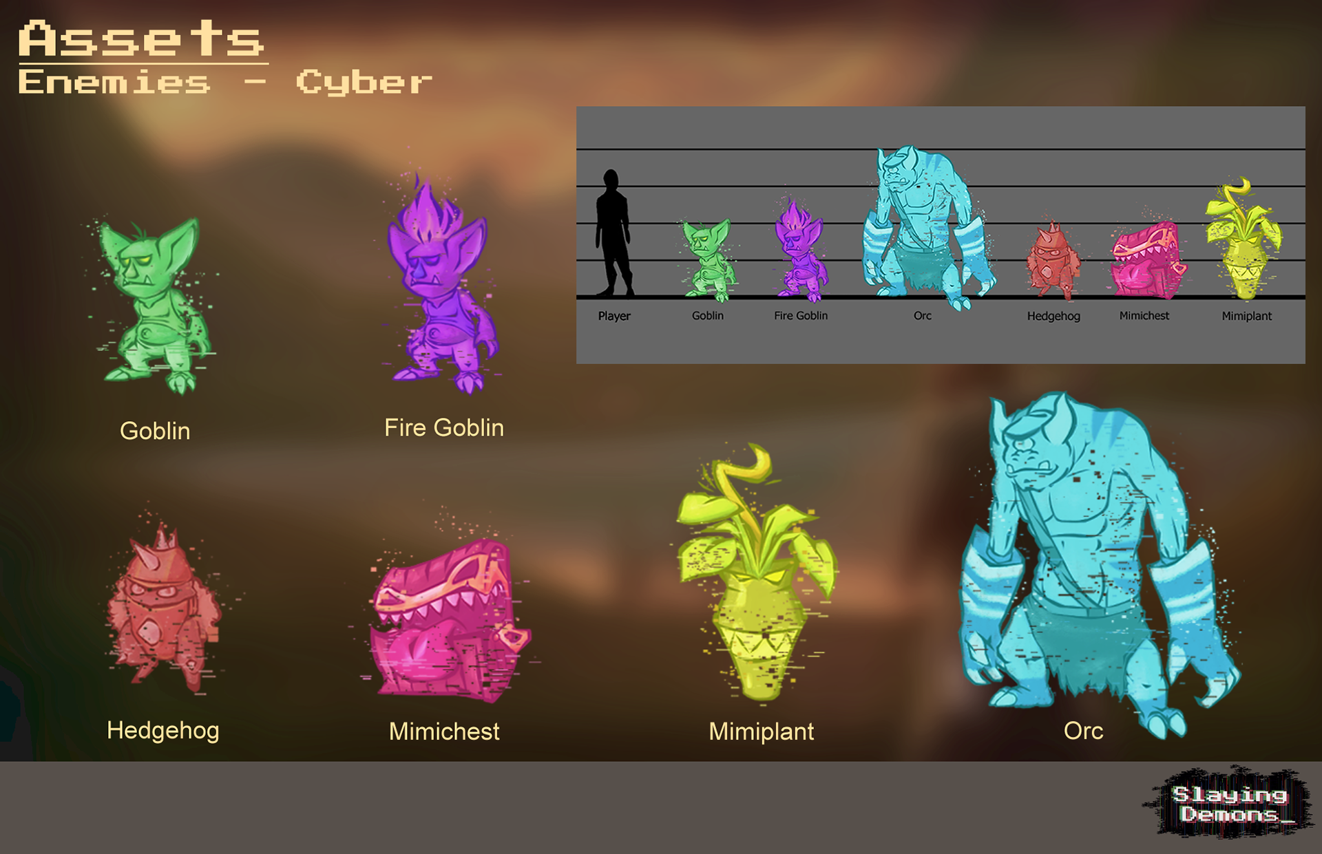 Assets: Enemies - Cyber Setting