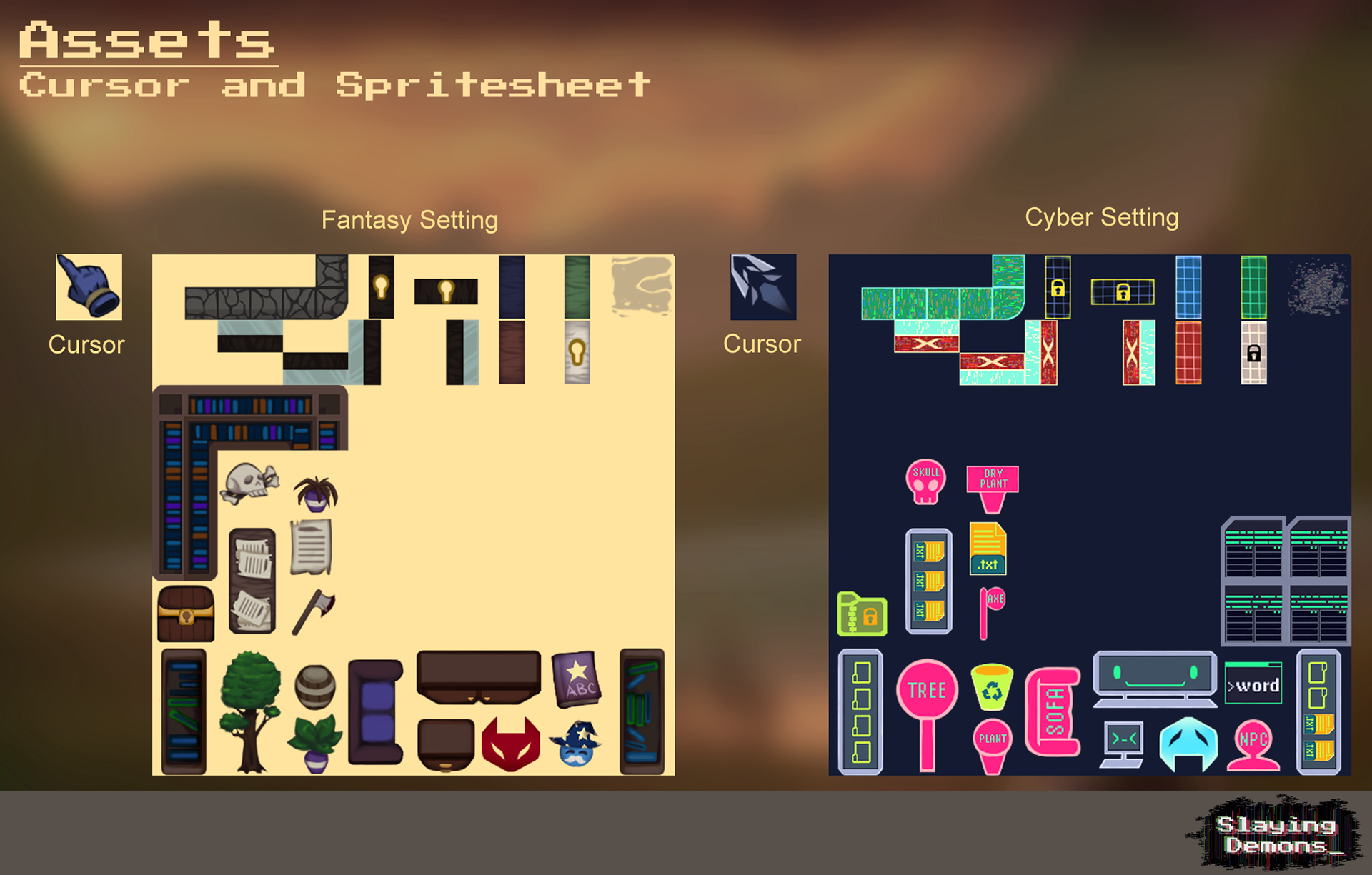 Assets: Cursor and Spritesheet