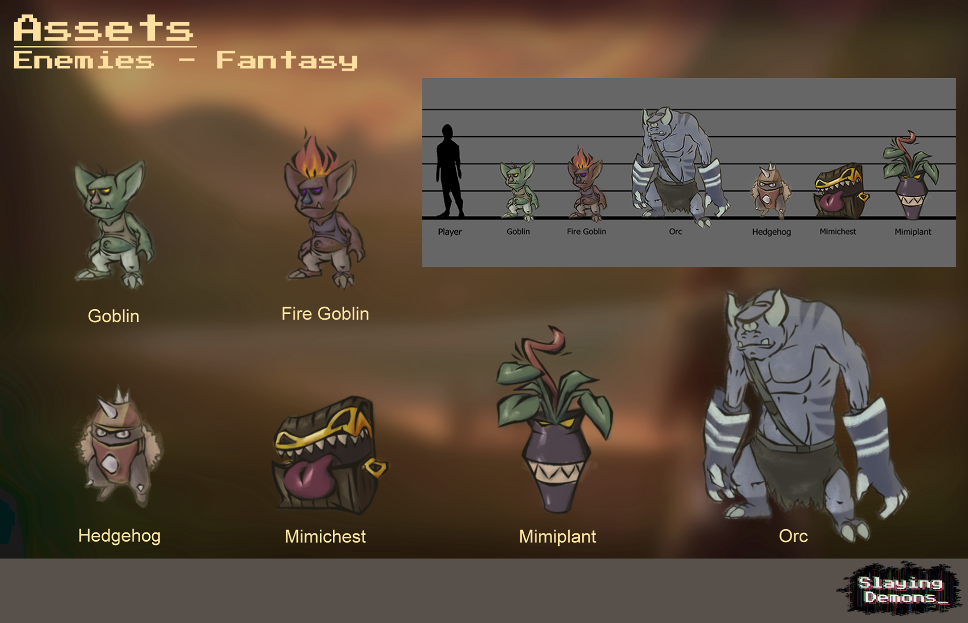 Assets: Enemies - Fantasy Setting
