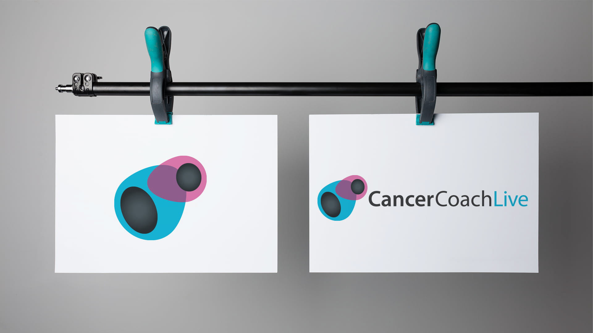 cancercoachlive hanging logo print samples