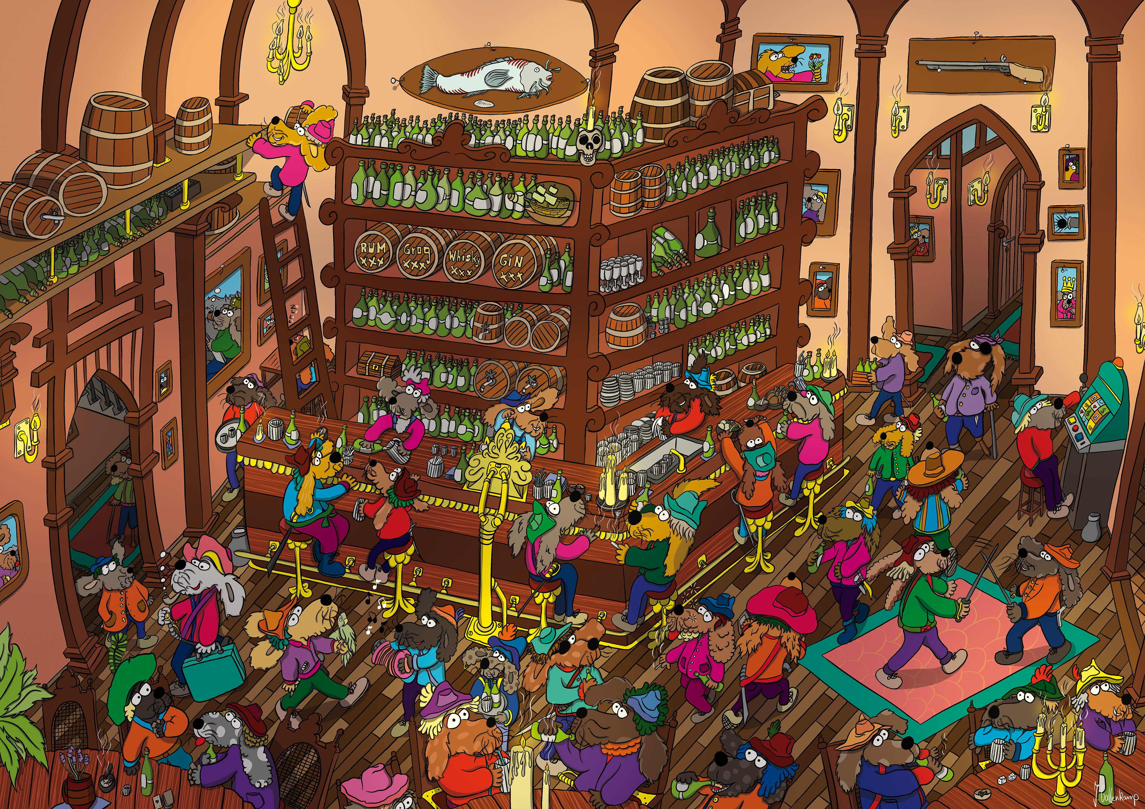 Wimmelbild Pratenpub