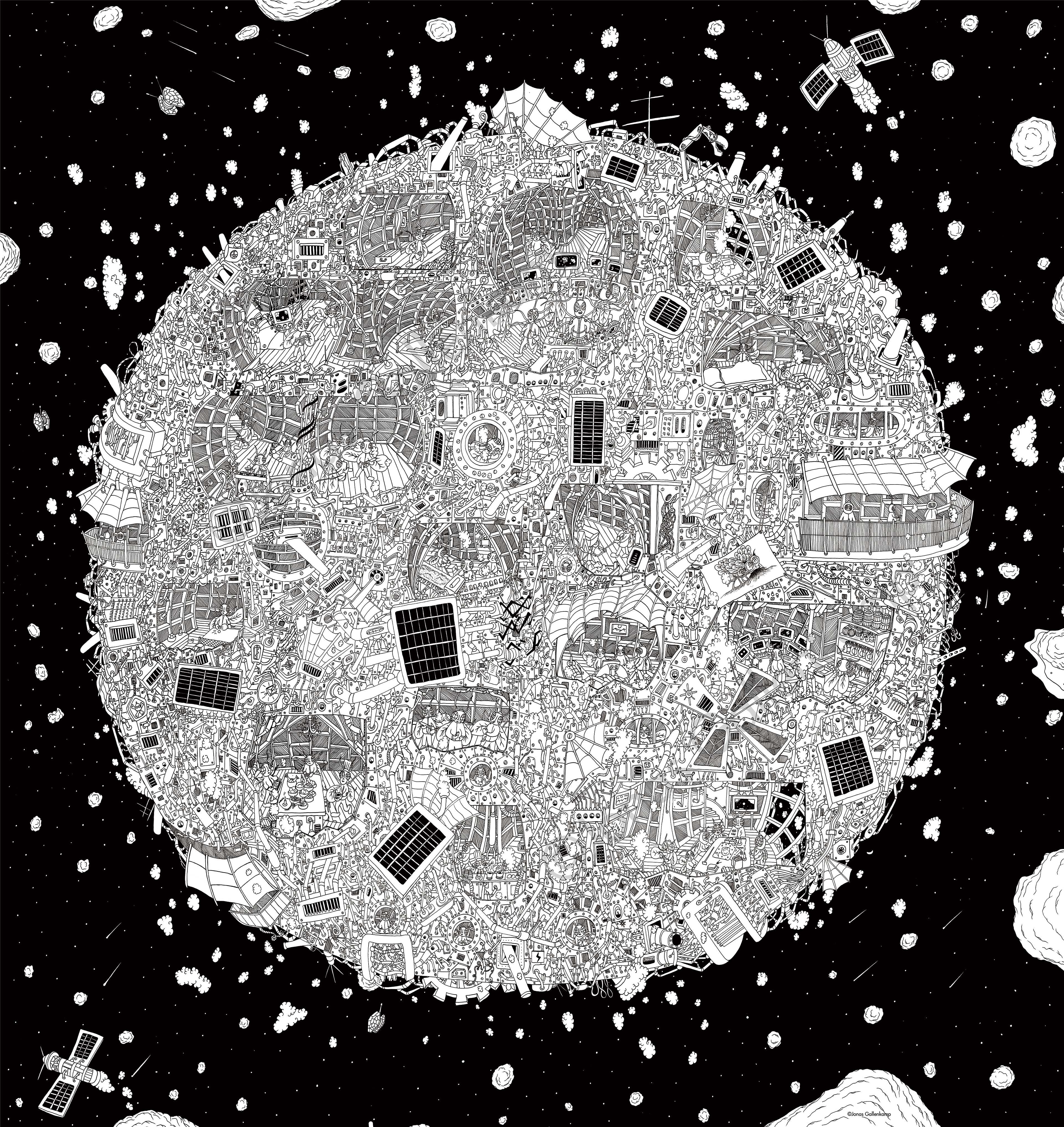 Wimmelbild Todestern