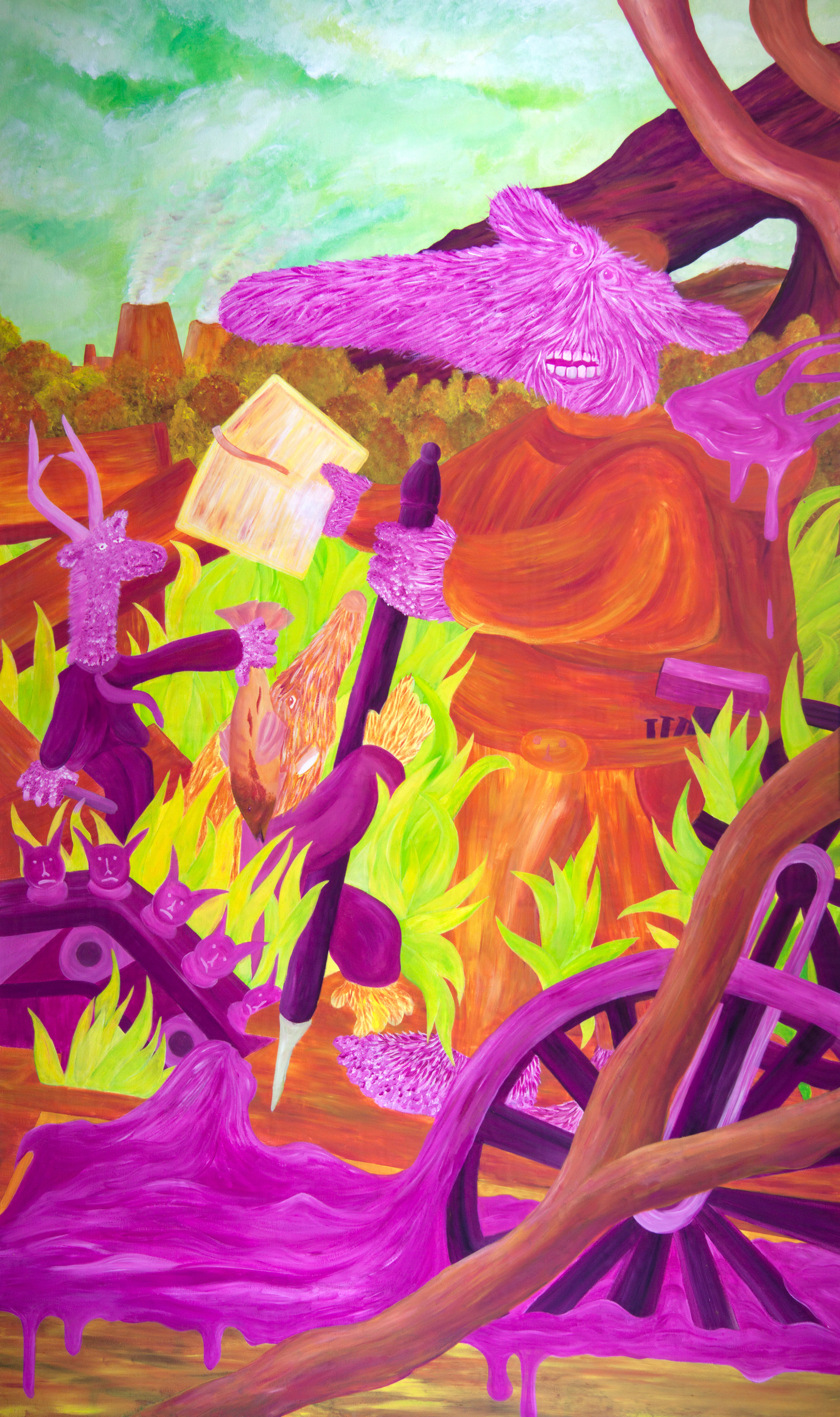  A new world order II / 200cm x 120cm / Acryl auf Leinwand