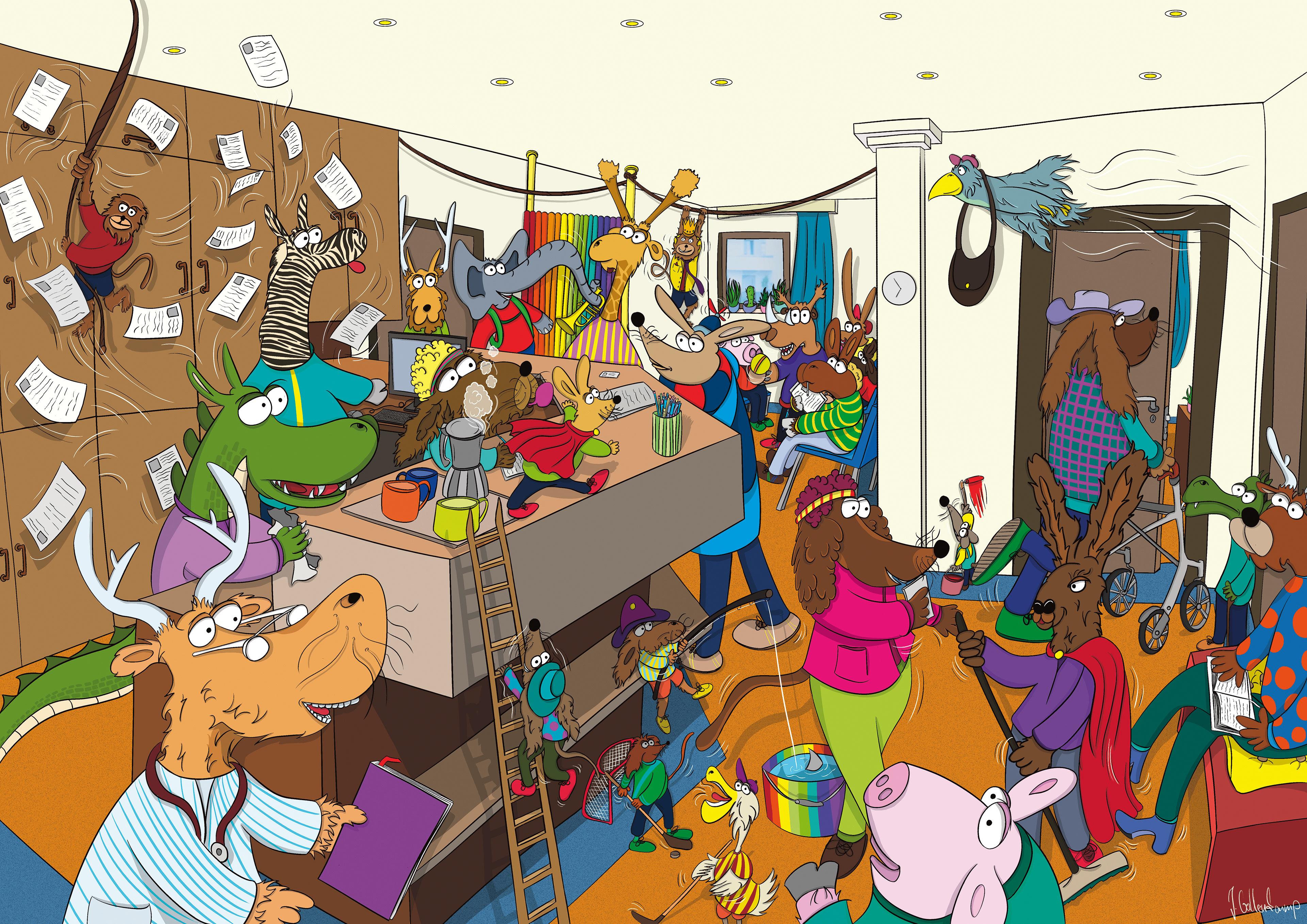 Wimmelbild "Arztpraxis"