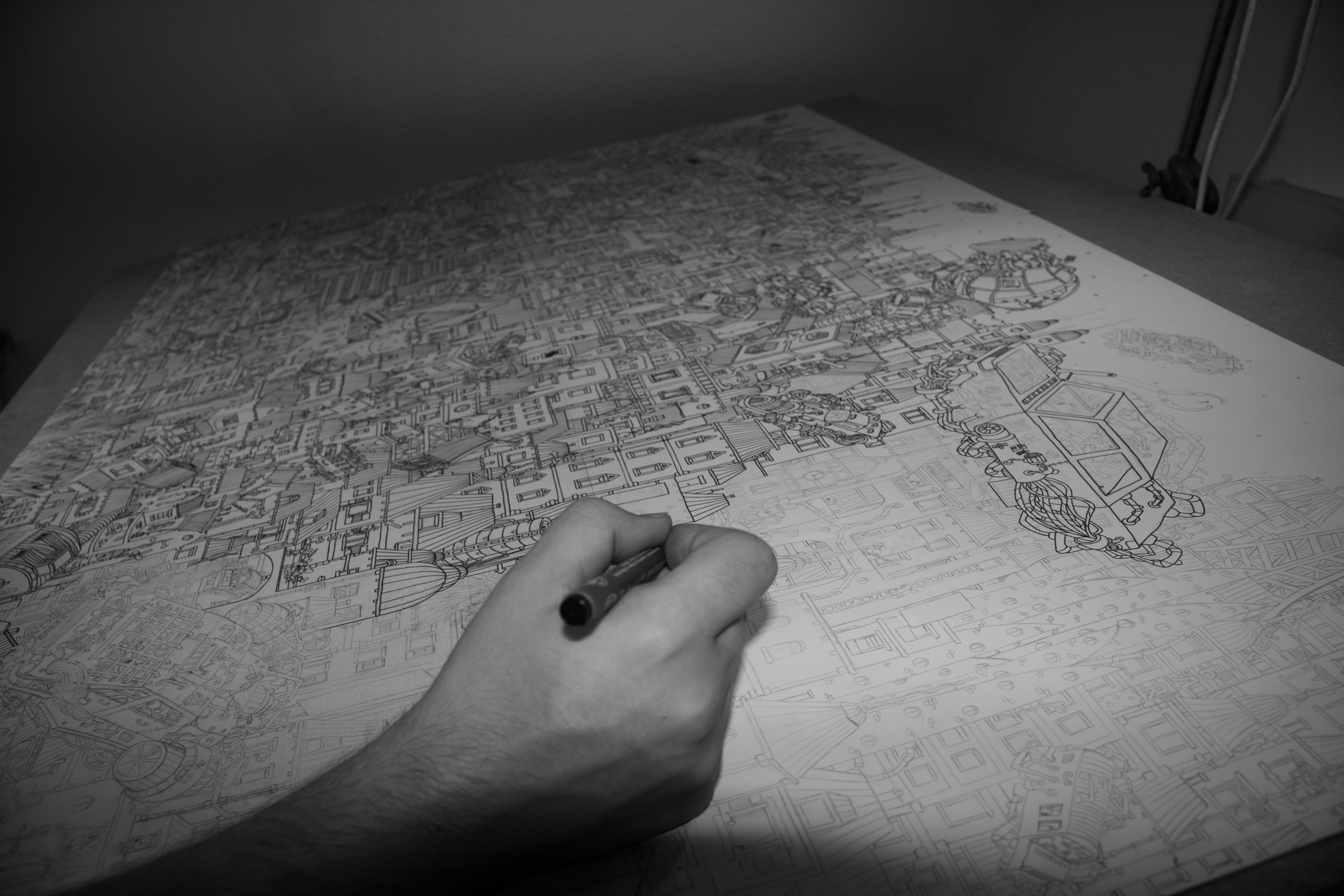 Prozess Wimmelbild "New Dog City"
