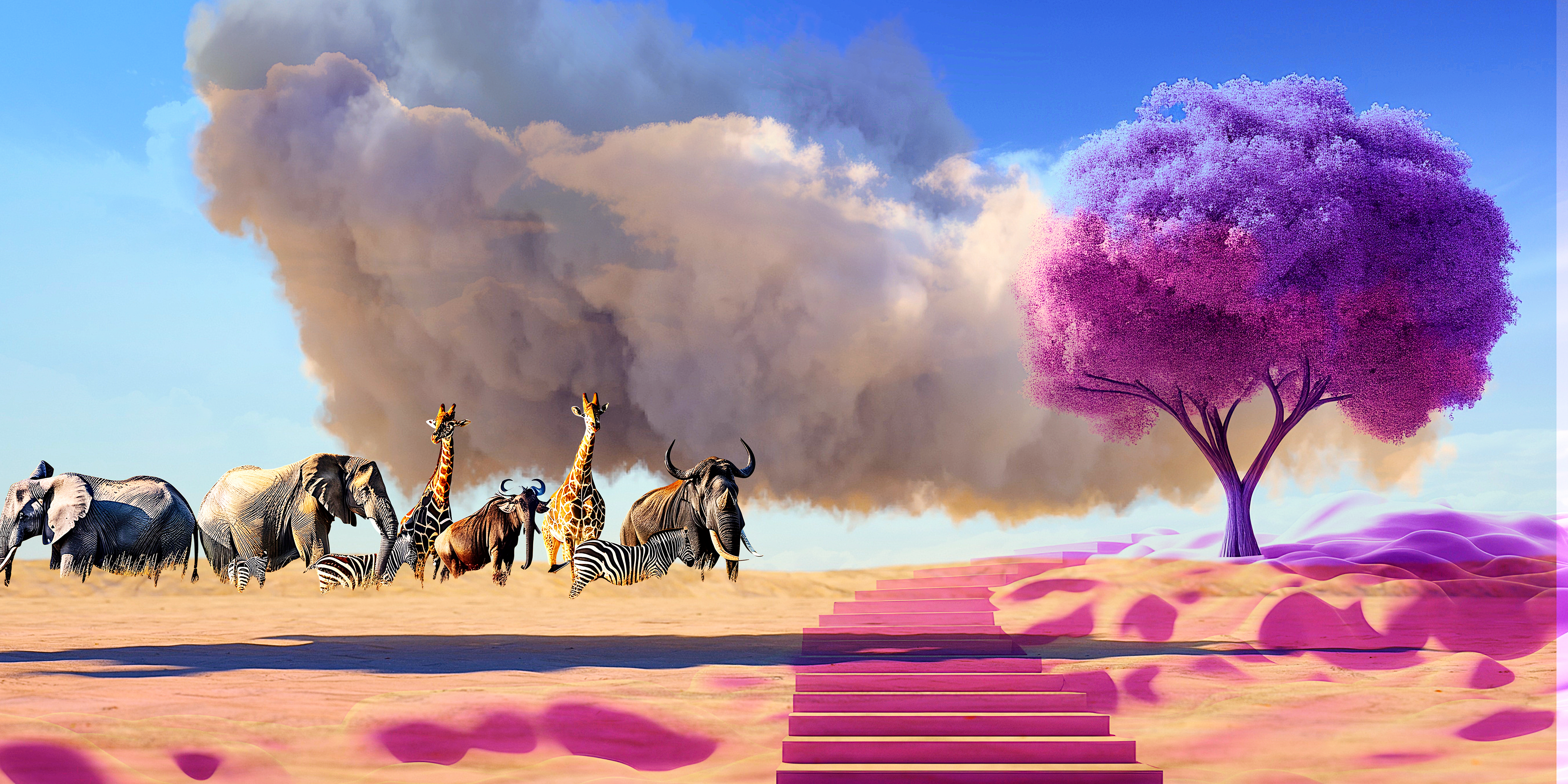 Cotton Candy Clouds