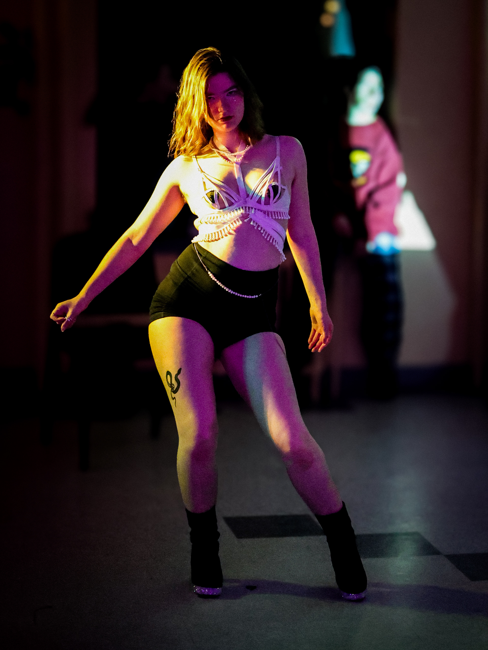 Bog Body Dance Party. An experimental puppet show rave by Maura Pelczynski.  Performed on April  24th of 2025 at Sarah Lawrence College.