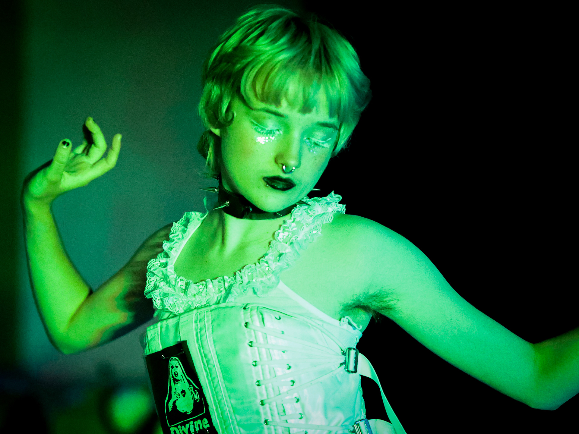 Bog Body Dance Party. An experimental puppet show rave by Maura Pelczynski.  Performed on April  24th of 2025 at Sarah Lawrence College.