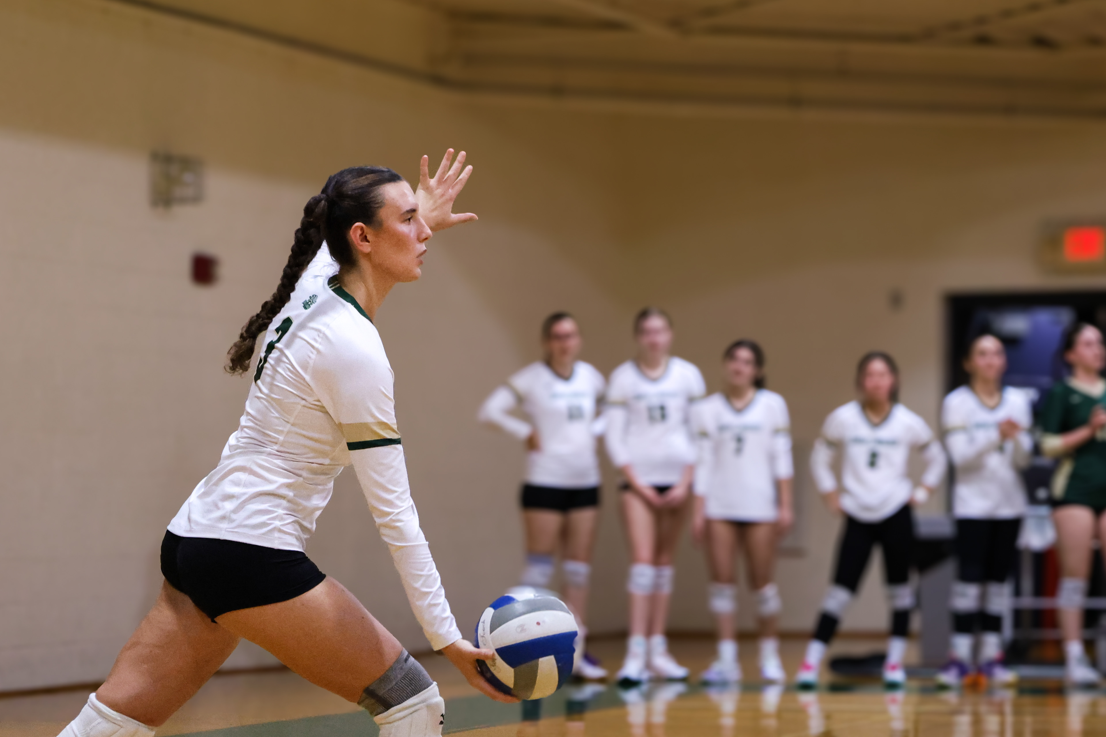 Sarah Lawrence College Women's Volleyball Senior Day against York College. Thursday, November 7th, 2024. Bronxville, New York.