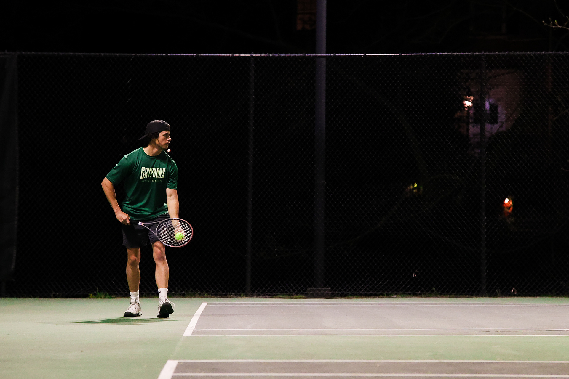 Sarah Lawrence College Men's Tennis Senior Night against St. Joseph's Long Island. Thursday, April 24th, 2025. Bronxville, New York.