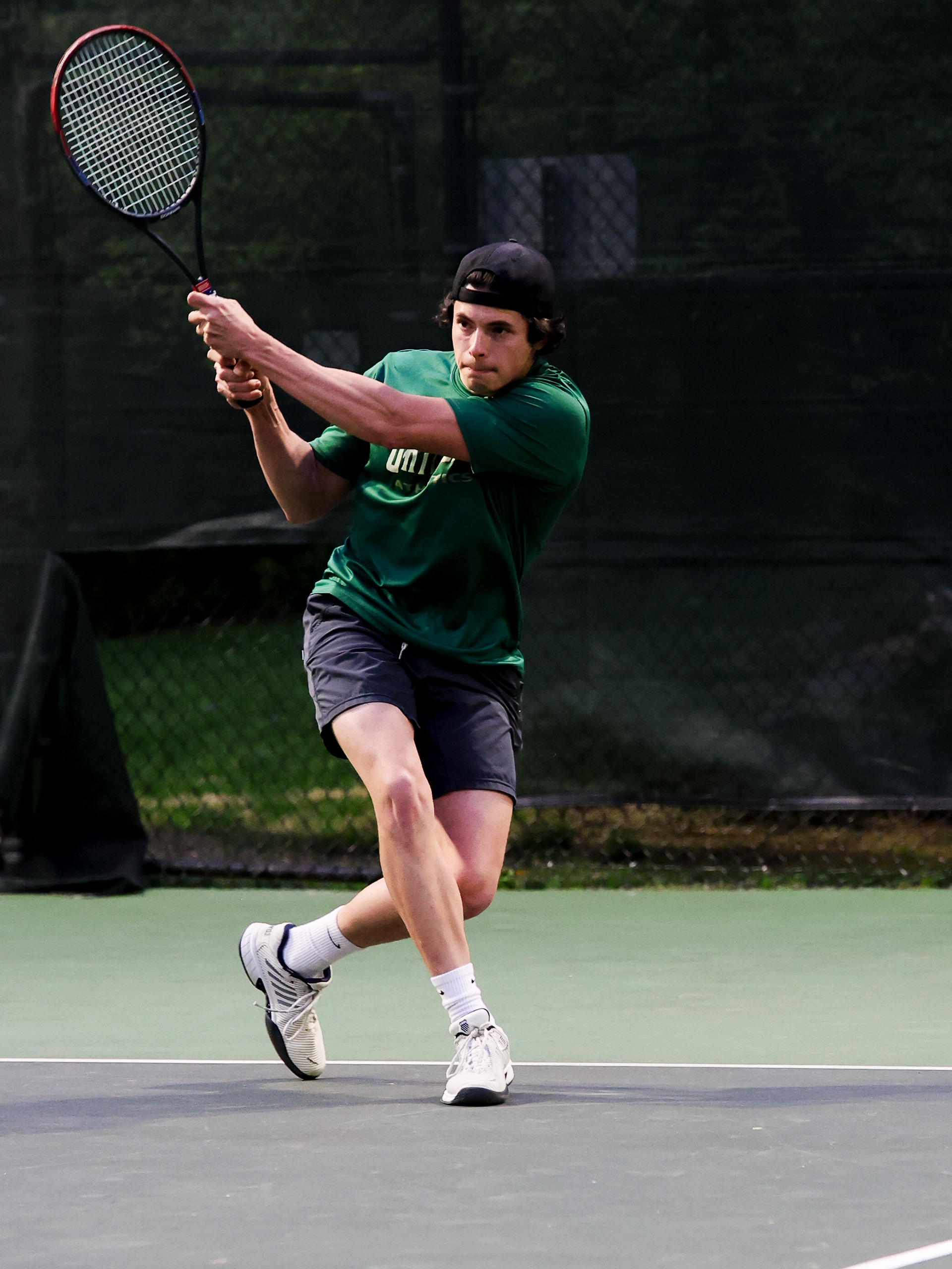 Sarah Lawrence College's Tennis Senior Night against St. Joseph's Long Island. Thursday, April 24th, 2025. Bronxville, New York.