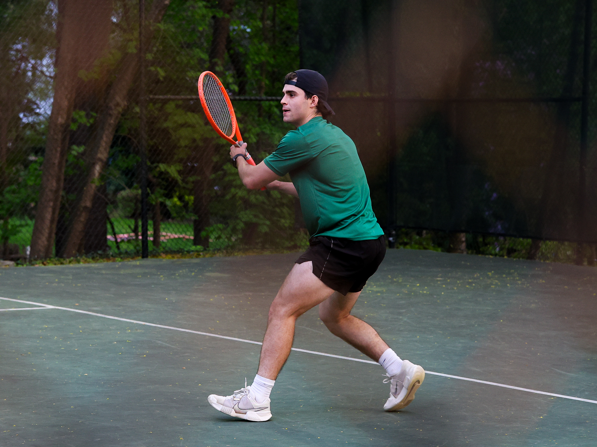 Sarah Lawrence College's Tennis Senior Night against St. Joseph's Long Island. Thursday, April 24th, 2025. Bronxville, New York.