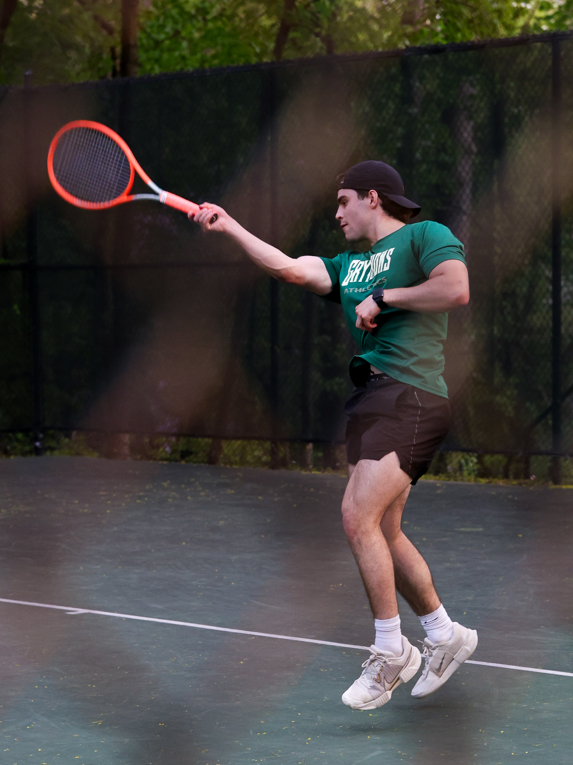 Sarah Lawrence College's Tennis Senior Night against St. Joseph's Long Island. Thursday, April 24th, 2025. Bronxville, New York.